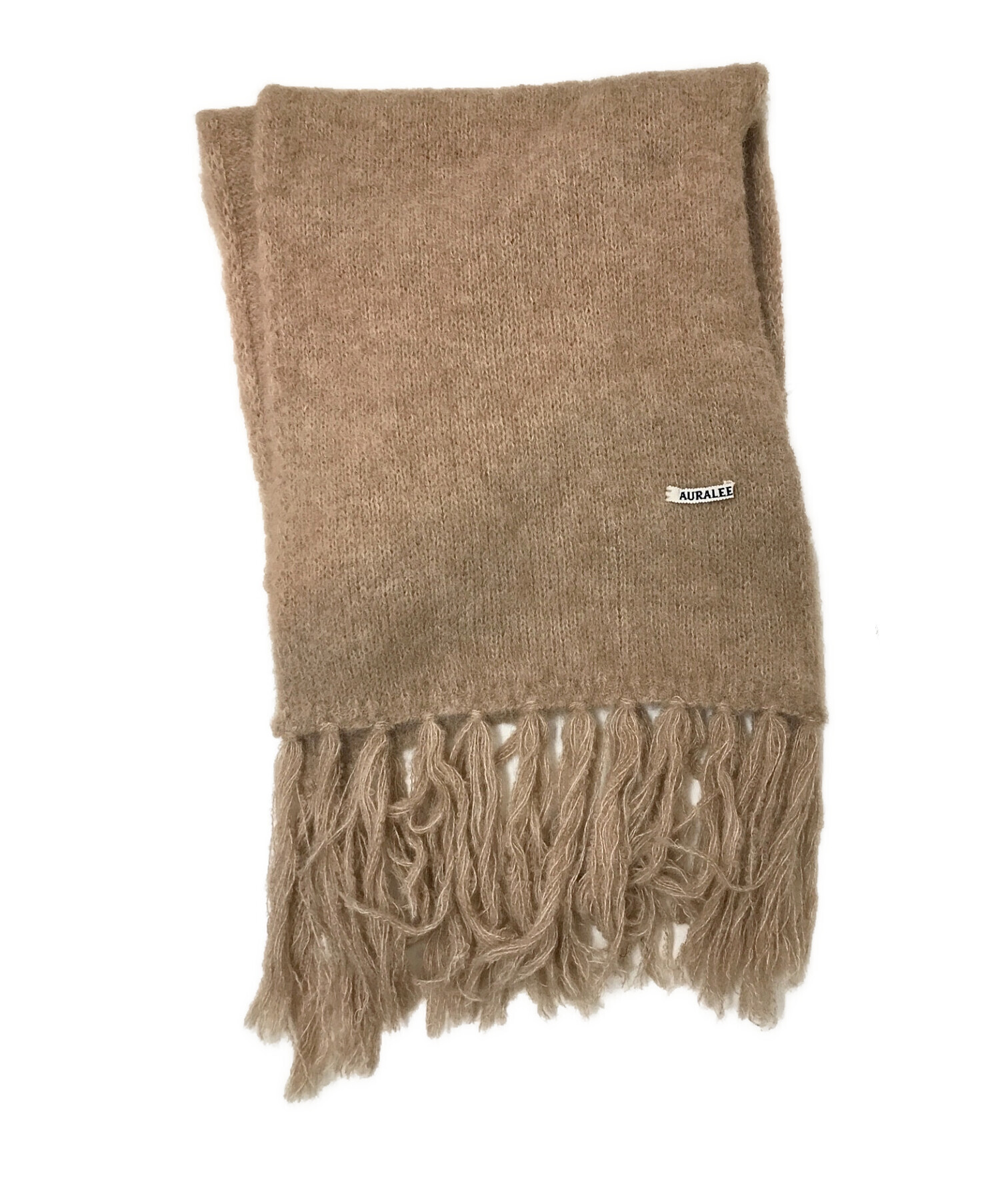 AURALEE (オーラリー) ALPACA WOOL SUPER LIGHT KNIT STOLE ブラウン