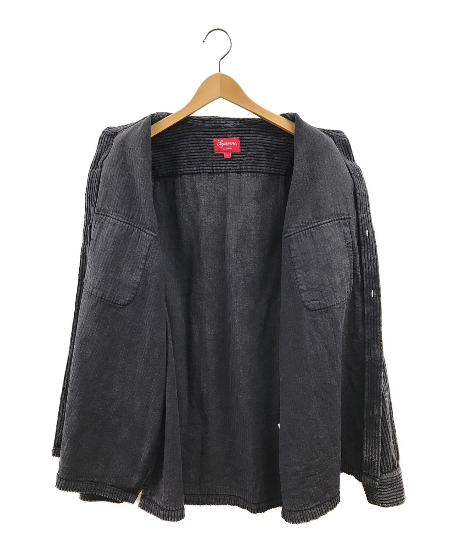 SUPREME (シュプリーム) 22SS Corduroy Shirt グレー サイズ:L