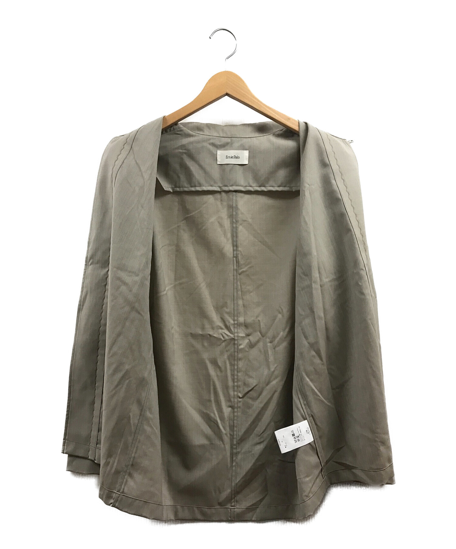 Ernie Palo (アーニーパロ) No Button Wool SH Blouson ベージュ サイズ:46