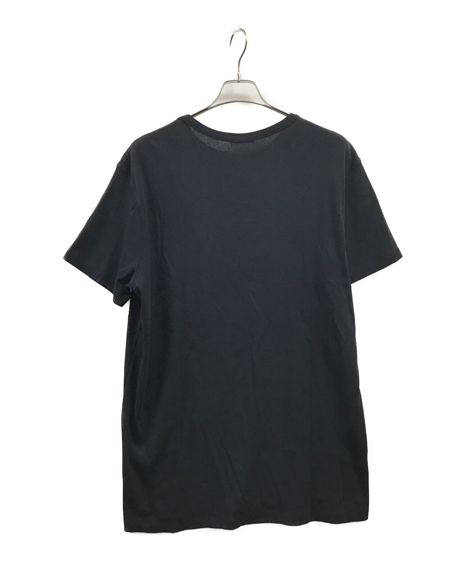 ANN DEMEULEMEESTER (アンドゥムルメステール) holy print cotton T-shirt ブラック サイズ:S