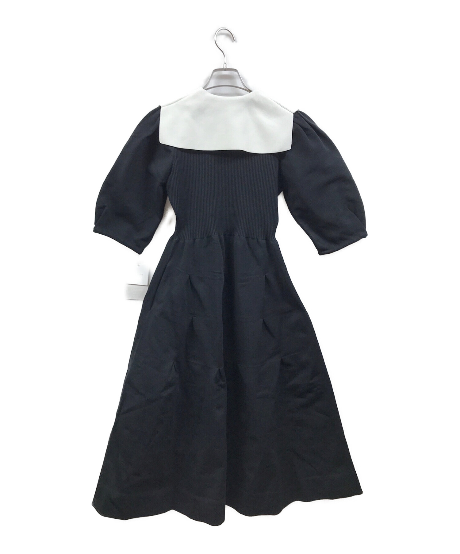 CELFORD (セルフォード) 衿付きホールガーメントワンピース ブラック サイズ:38 未使用品