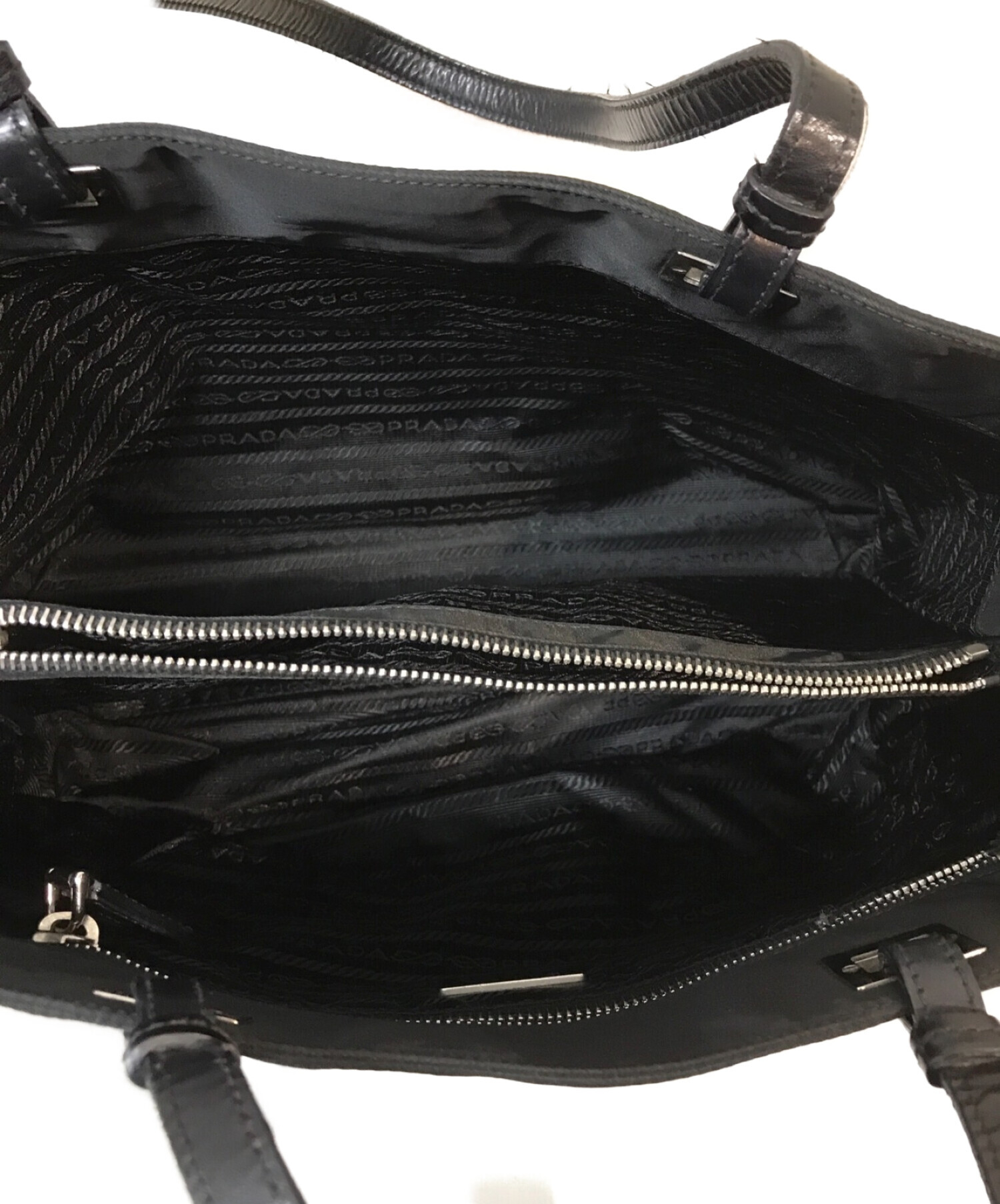 中古・古着通販】PRADA (プラダ) ナイロントートバッグ ブラック