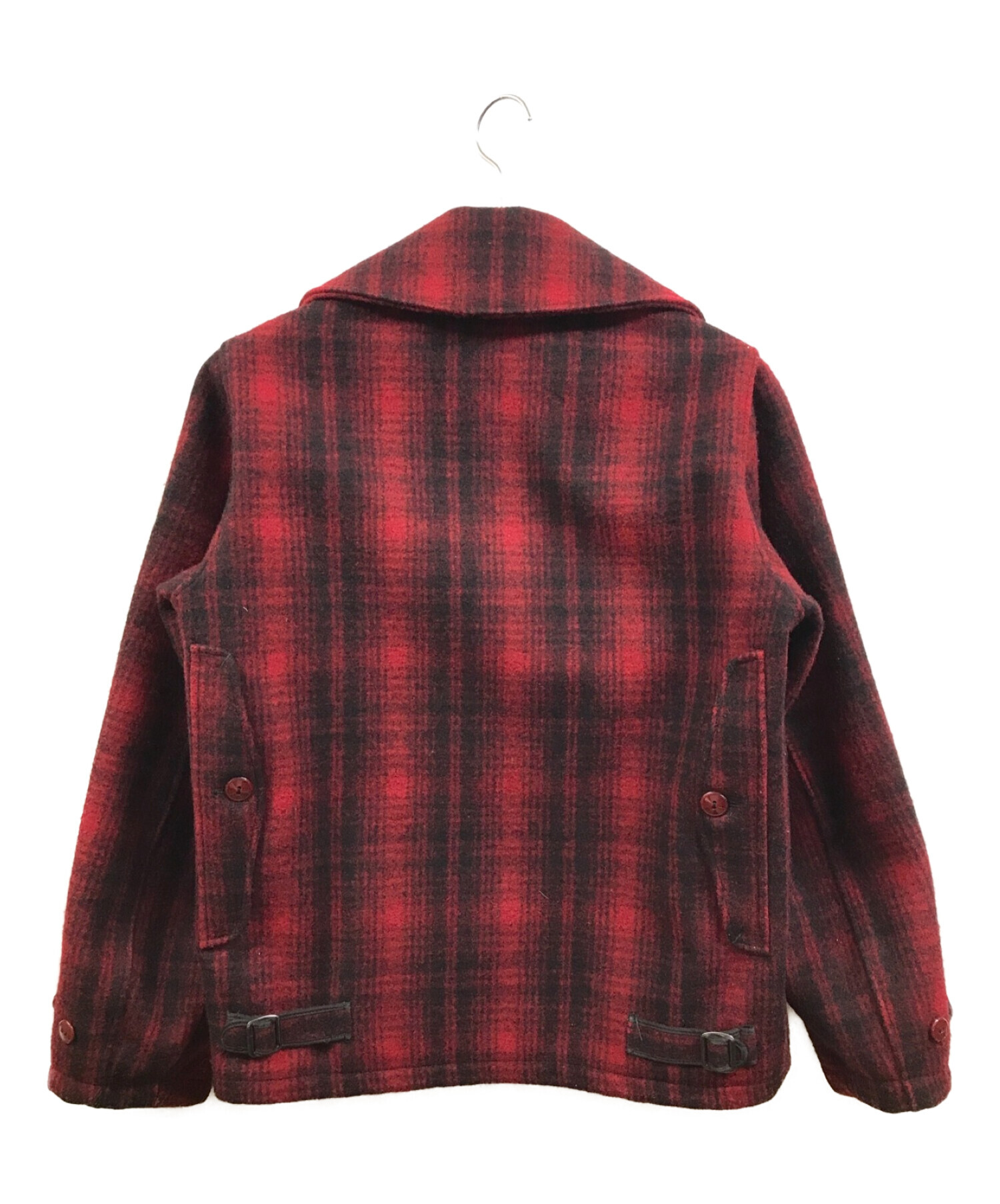 WOOLRICH (ウールリッチ) 50‘s バッファローチェックウールジャケット レッド サイズ:36