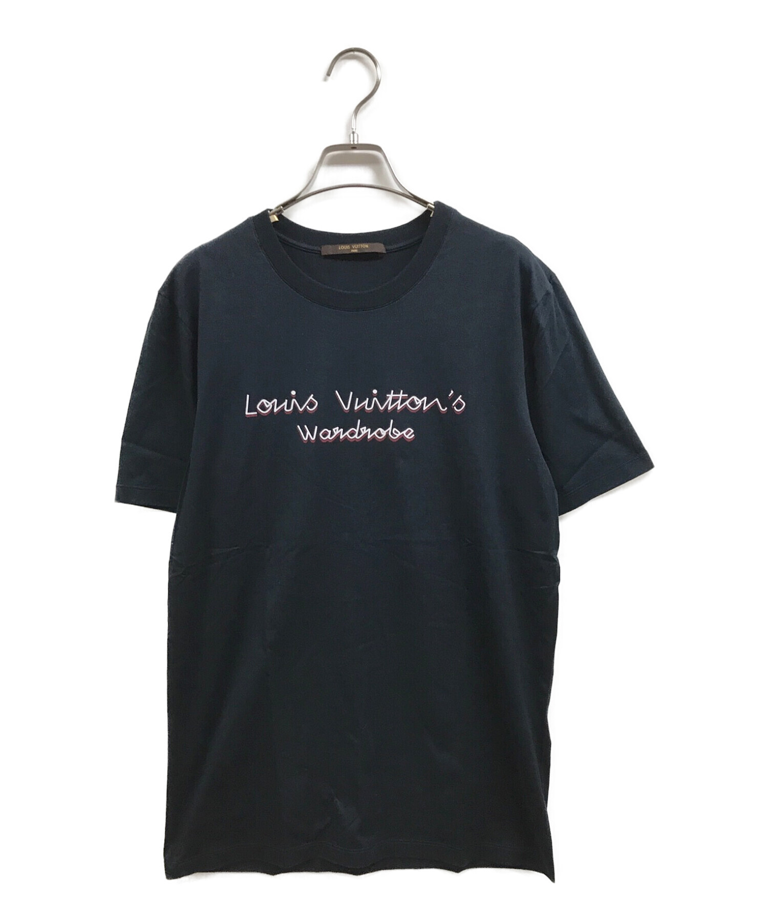 LOUIS VUITTON (ルイ ヴィトン) WARDROBE ロゴTシャツ ネイビー サイズ:M