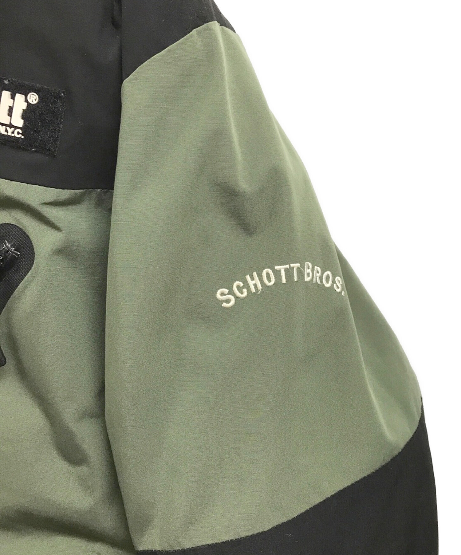 中古・古着通販】Schott (ショット) ダウンジャケット カーキ サイズ:L