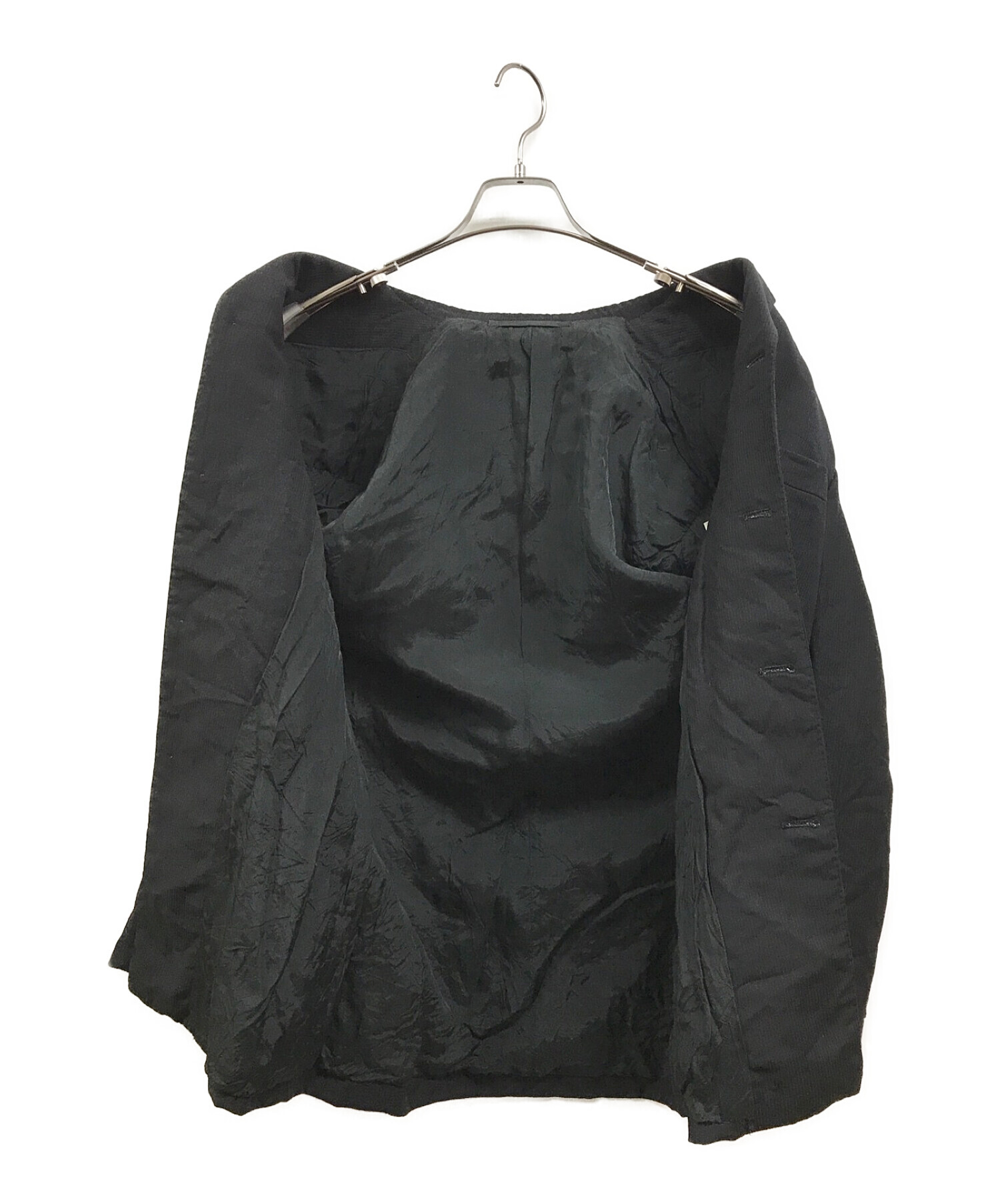 JAN COMME des GARCONS (ヤンコムデギャルソン) 4Bウールジャケット ブラック サイズ:S