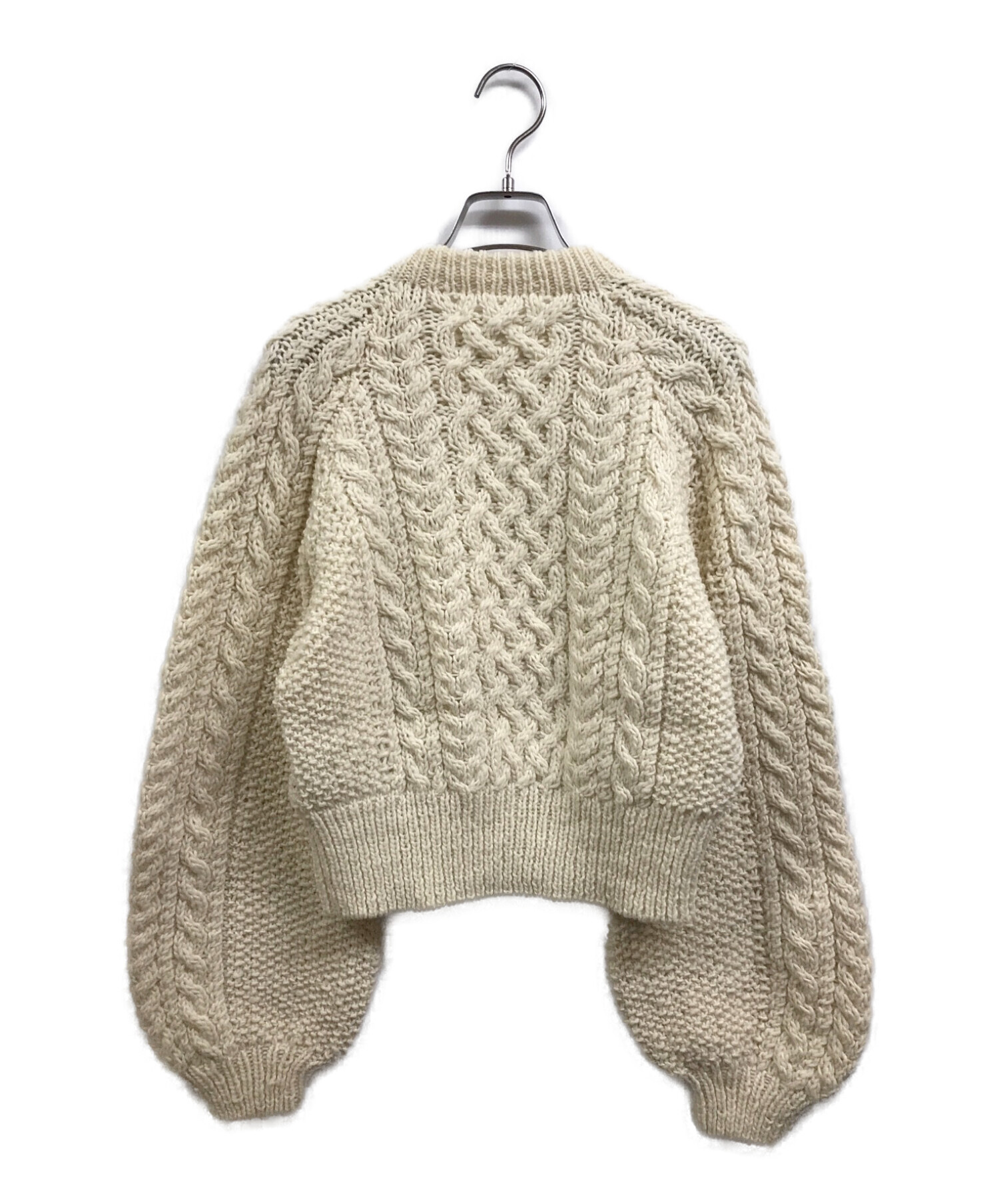 中古・古着通販】TODAYFUL (トゥデイフル) Cable Wool Knit ベージュ