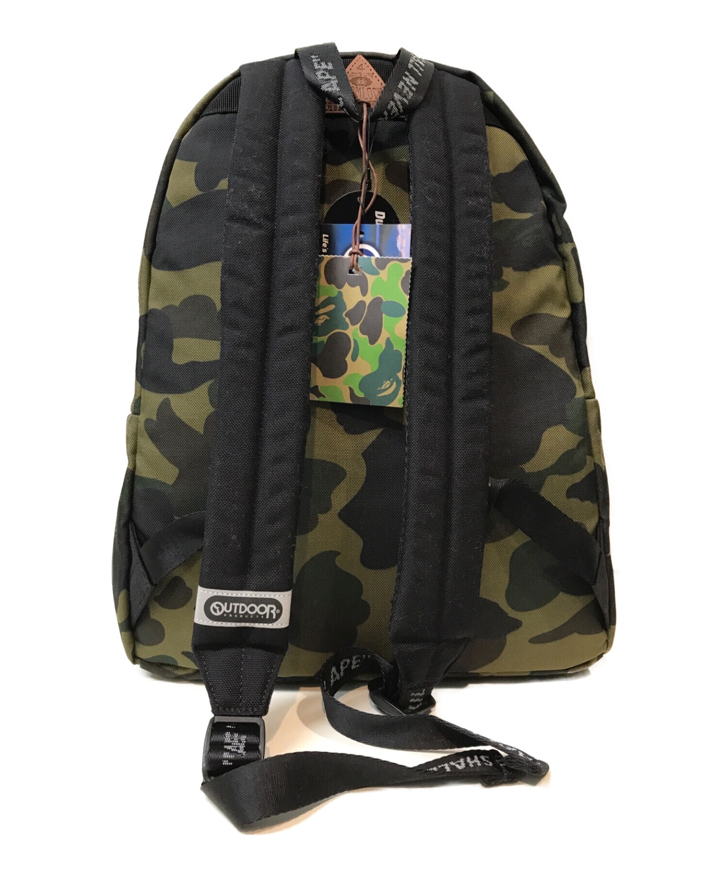 A BATHING APE×OUTDOOR (ア ベイシング エイプ×アウトドア) バックパック ベージュ 未使用品