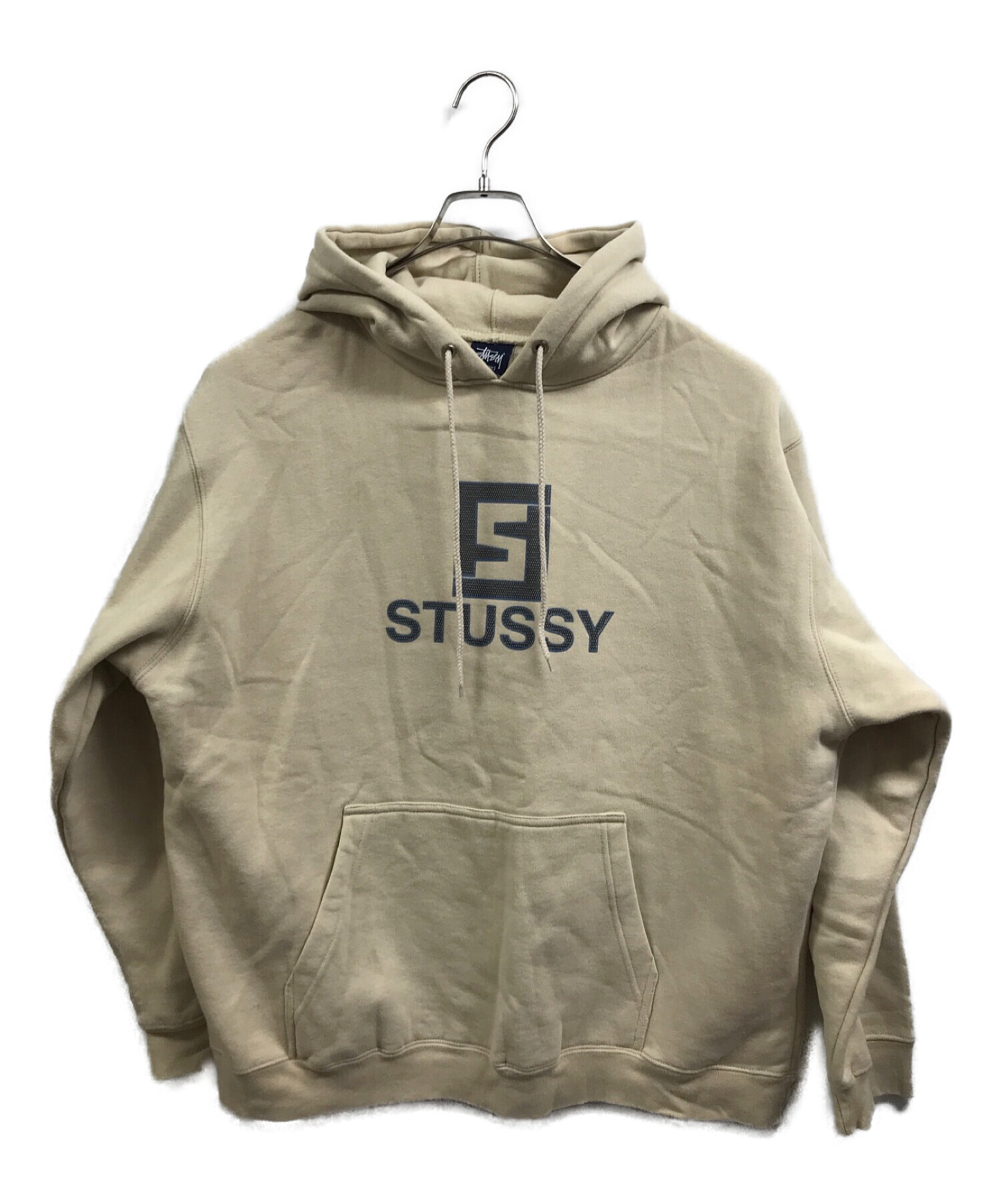 stussy (ステューシー) 90'sロゴパーカー ベージュ サイズ:L