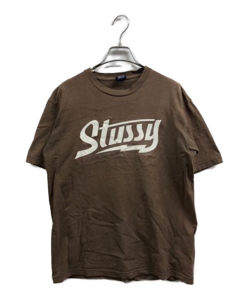 90s Old Stussy ラグランTシャツ 古着 XL ブラウン-