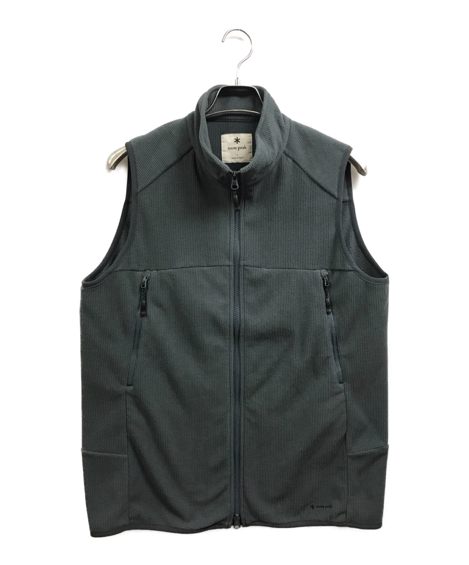 中古・古着通販】Snow peak (スノーピーク) Grid Fleece Vest グレー