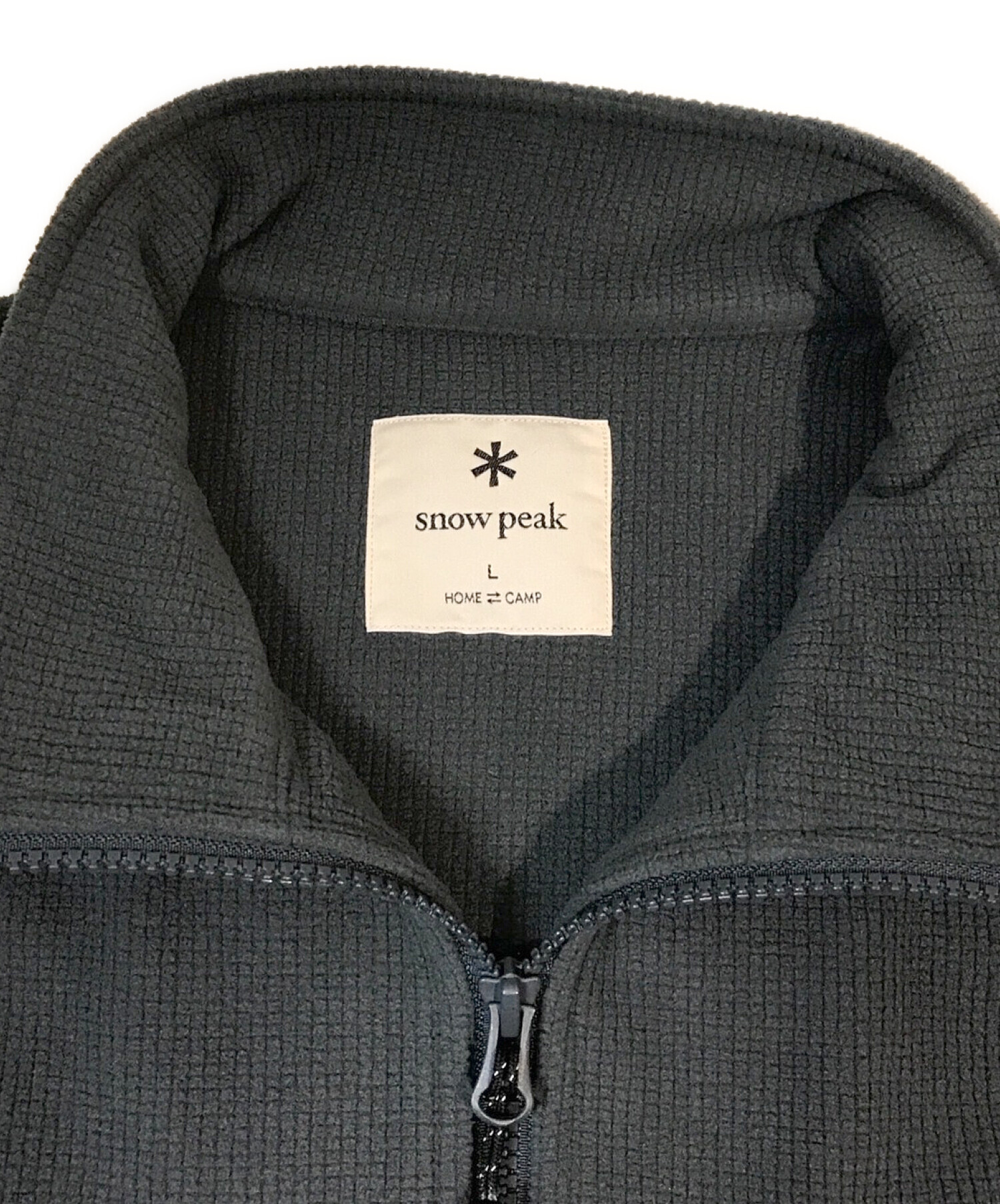 中古・古着通販】Snow peak (スノーピーク) Grid Fleece Vest グレー