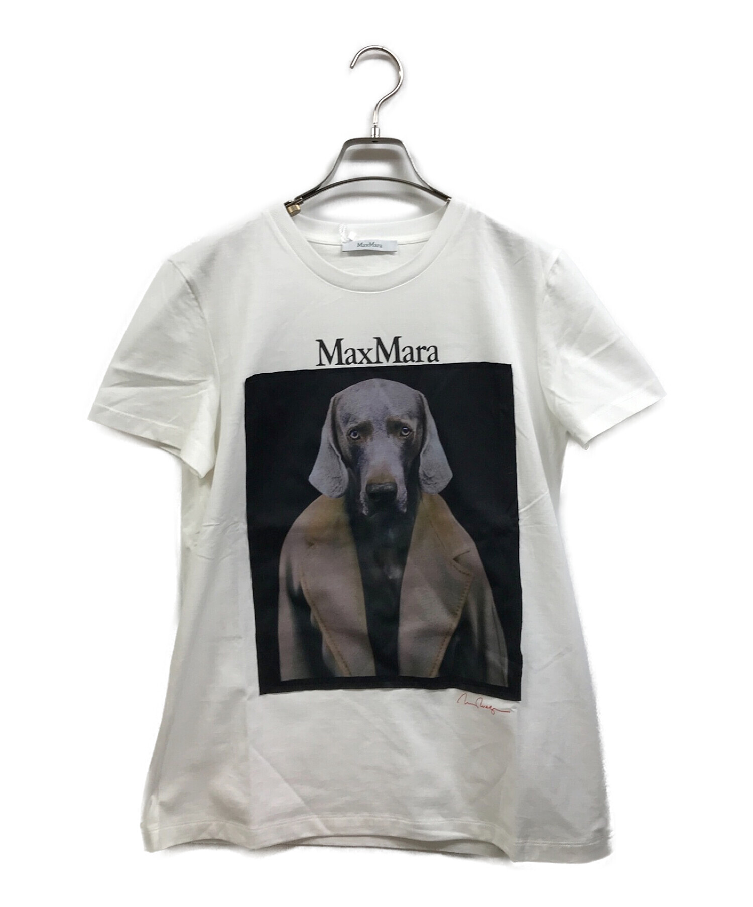 中古・古着通販】MaxMara (マックスマーラ) DOGSTAR Tシャツ ホワイト