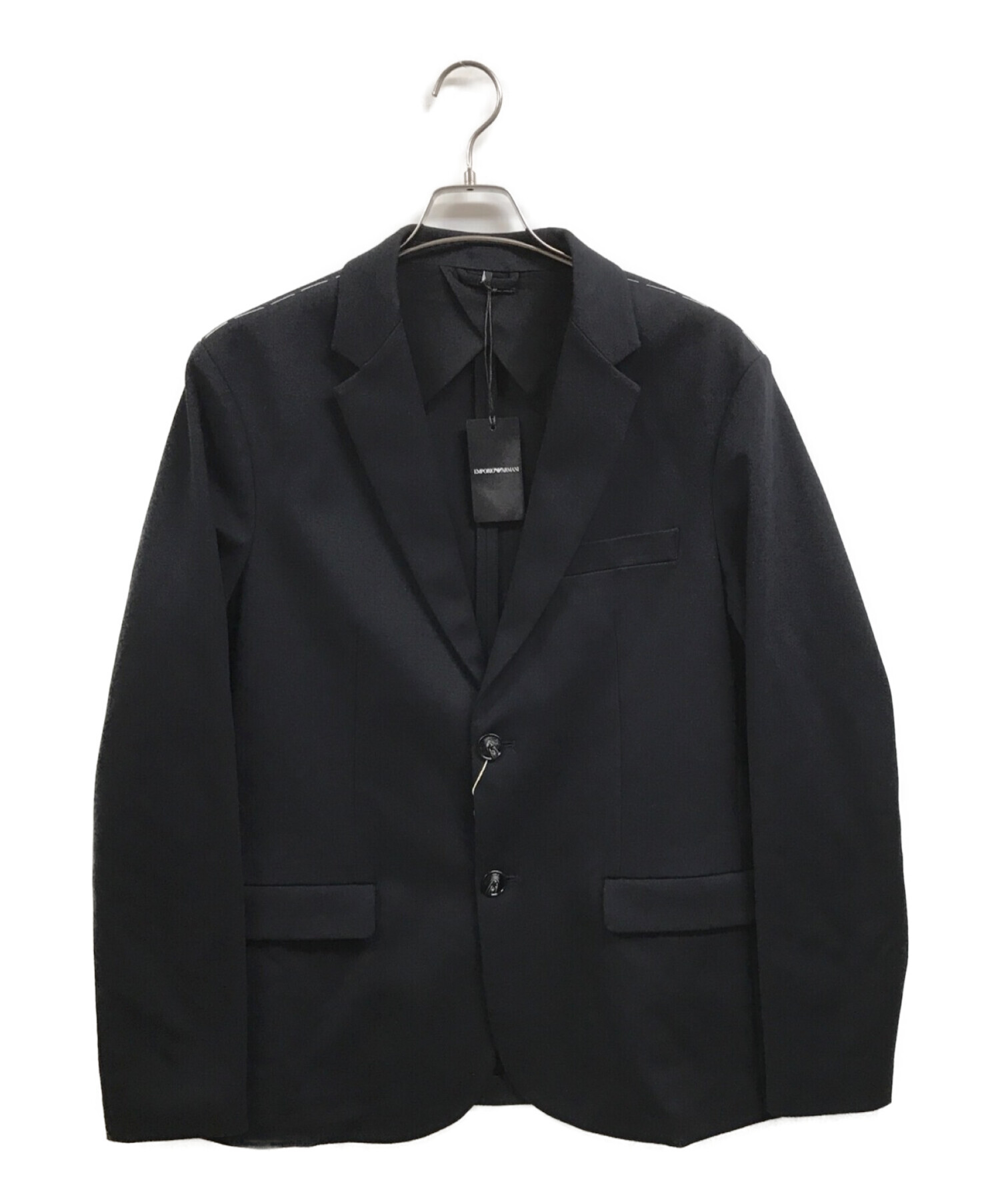 EMPORIO ARMANI (エンポリオアルマーニ) テーラードジャケット ネイビー サイズ:54 未使用品