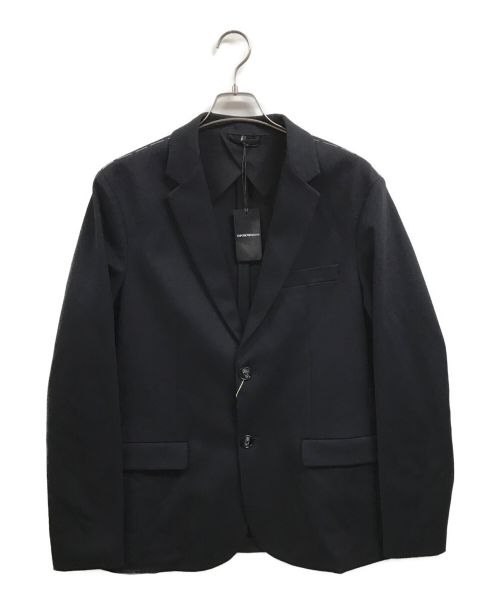 アルマーニ／EMPORIO ARMANI テーラードジャケット ブレザー JKT アウター メンズ 男性 男性用ウール 毛 ネイビー 紺  M1G730 M1604 ムートン襟