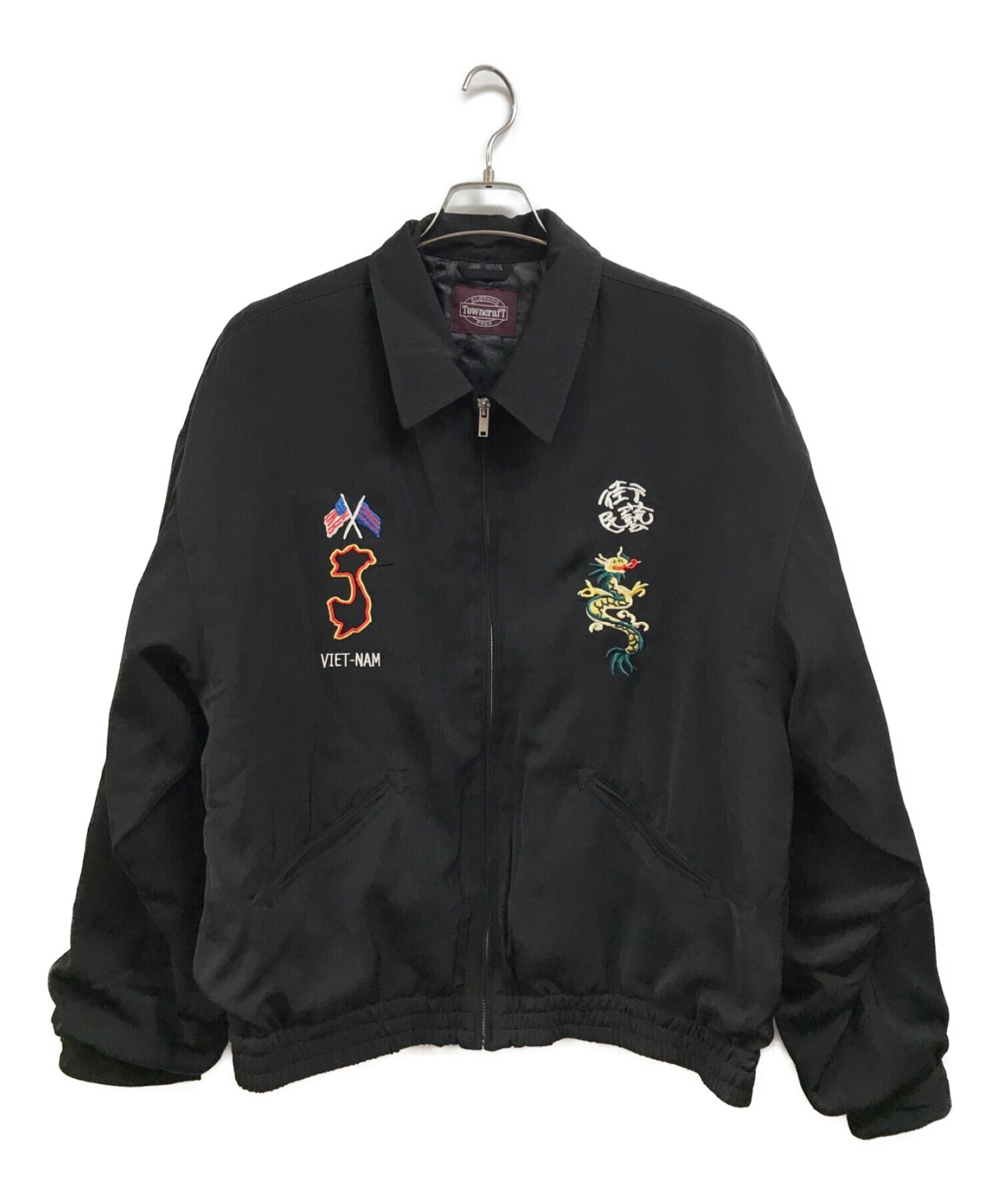 TOWN CRAFT (タウンクラフト) Embroidery Souvenir Jacket ブラック サイズ:L