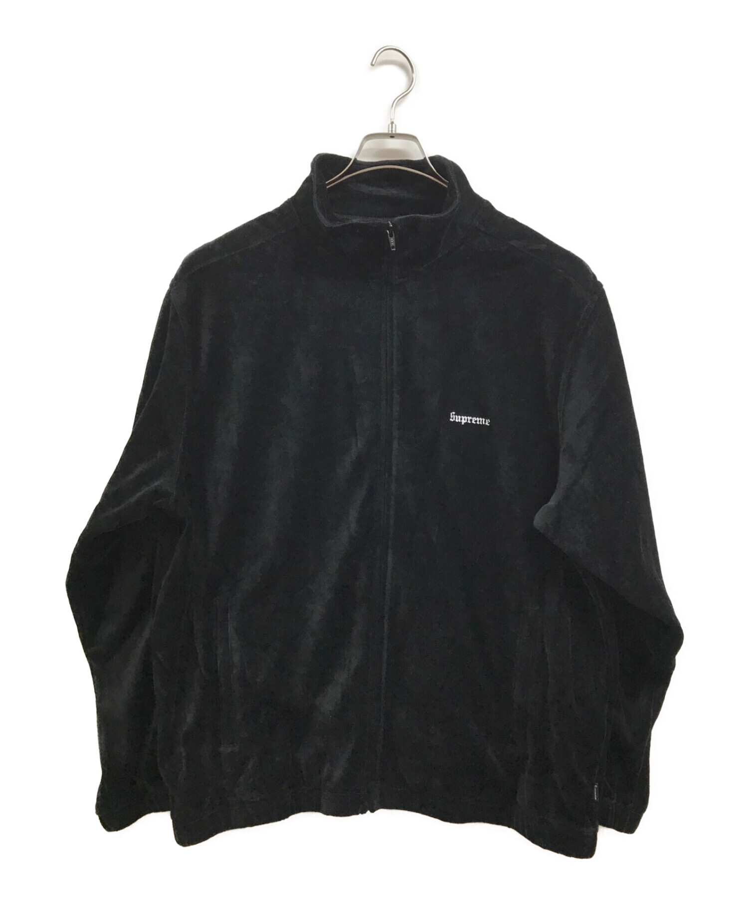 SUPREME (シュプリーム) Studded Velour Track Jacket ブラック サイズ:XL
