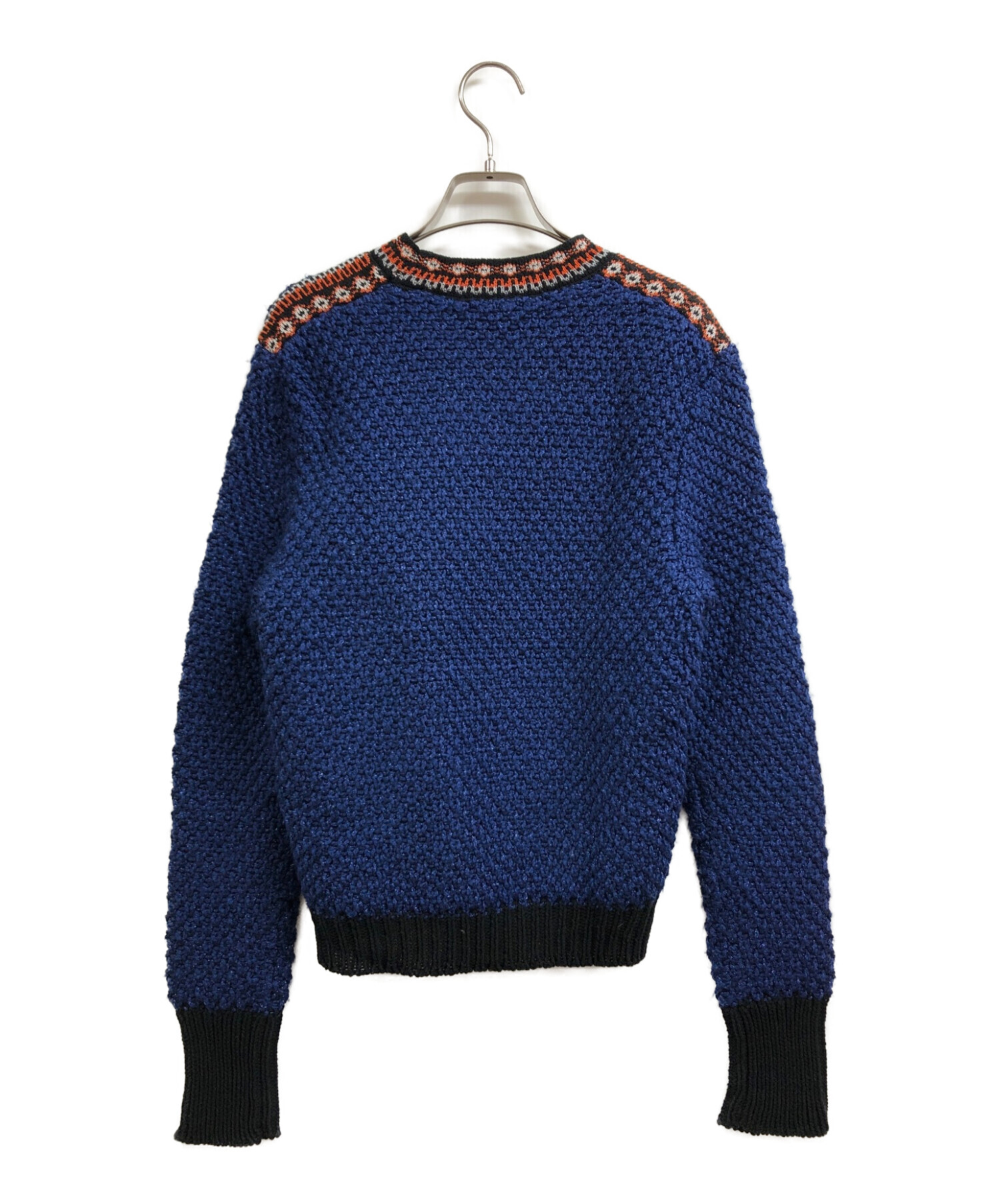 Mame Kurogouchi (マメクロゴウチ) Lame Tweed Knit Pullover ブルー サイズ:1