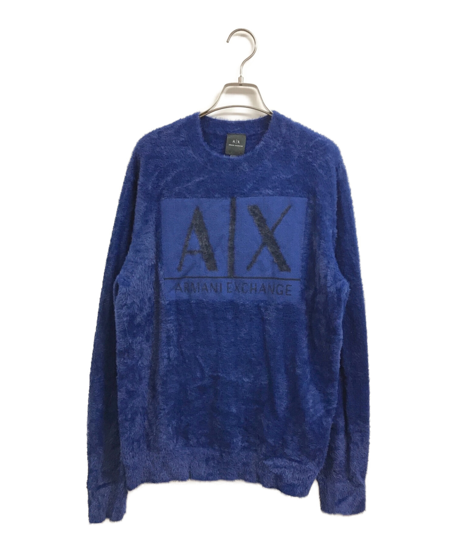 ARMANI EXCHANGE (アルマーニ エクスチェンジ) クルーネックニット ブルー サイズ:M