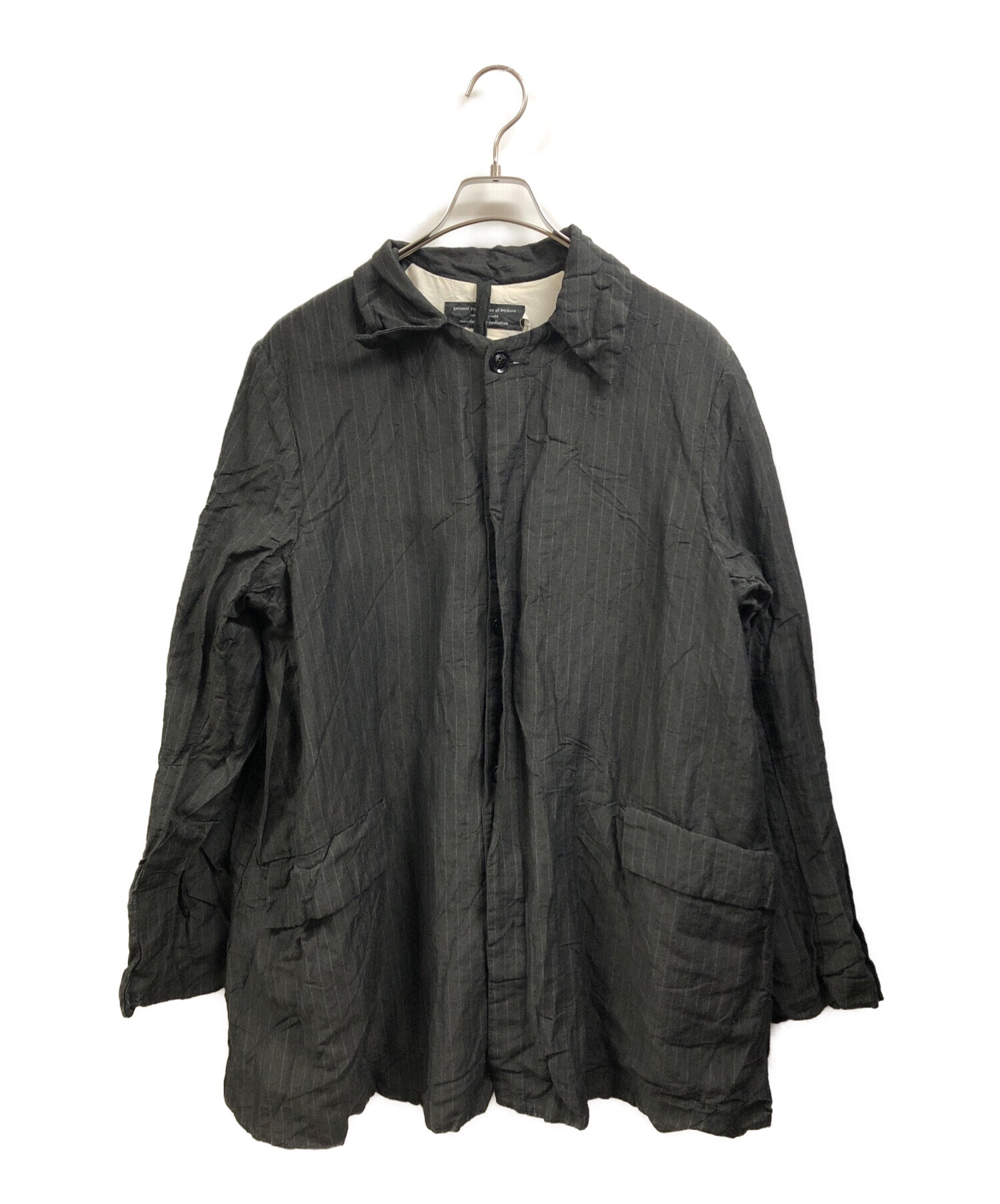 GARMENT REPRODUCTION OF WORKERS (ガーメントリプロダクションオブワーカーズ) Peddlers Coat Bal  Collar ブラック サイズ:4