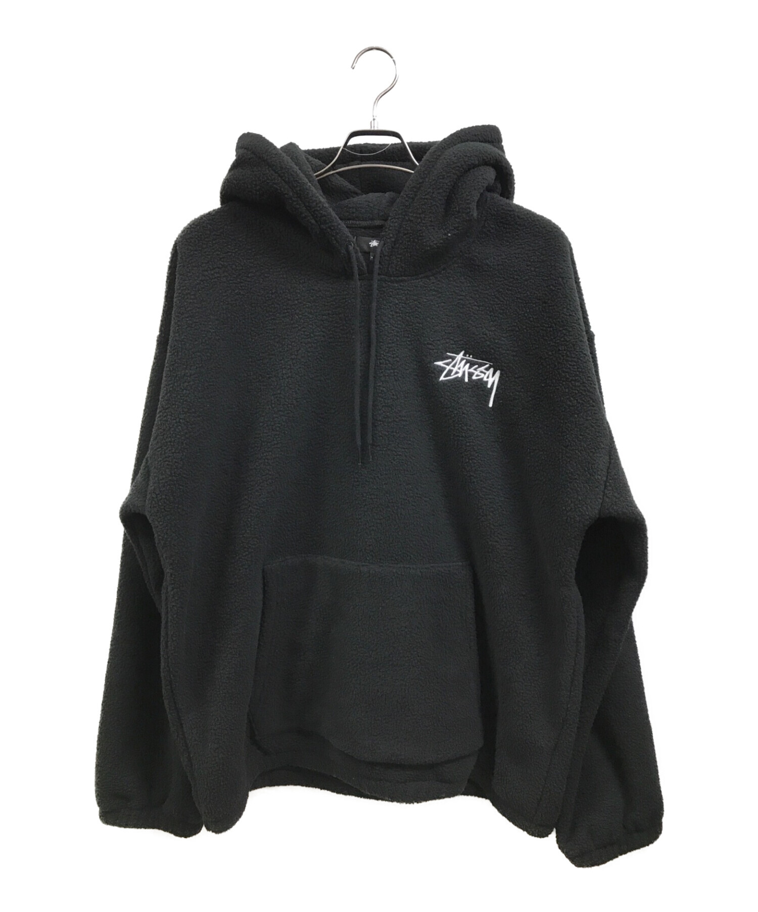 中古・古着通販】stussy (ステューシー) パーカー ブラック サイズ:XL