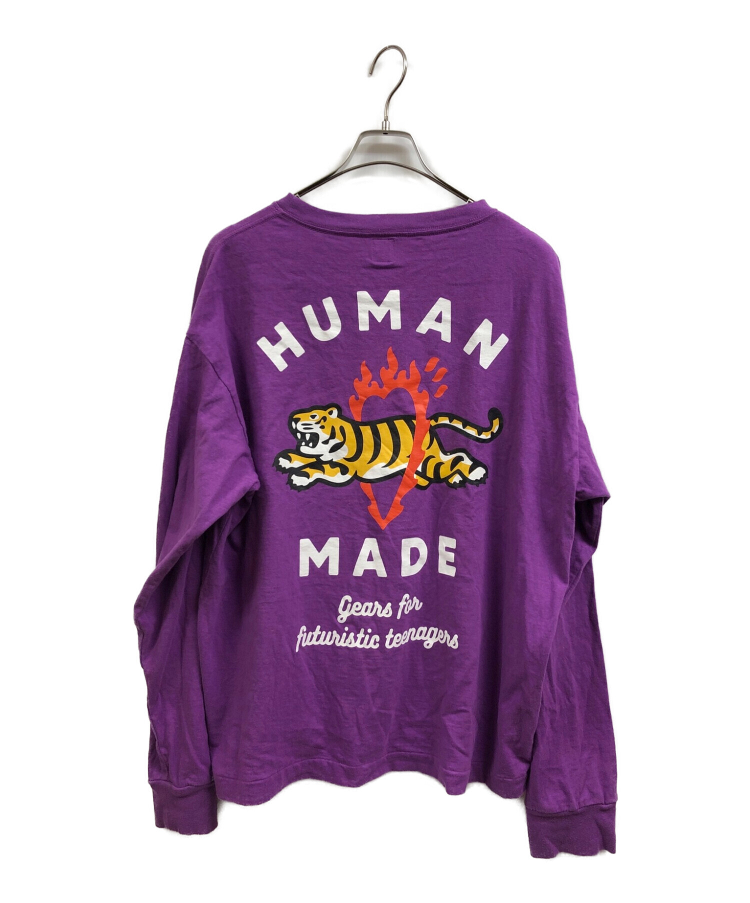 HUMAN MADE (ヒューマンメイド) GRAPHIC L/S T-SHIRT #3 パープル サイズ:XL