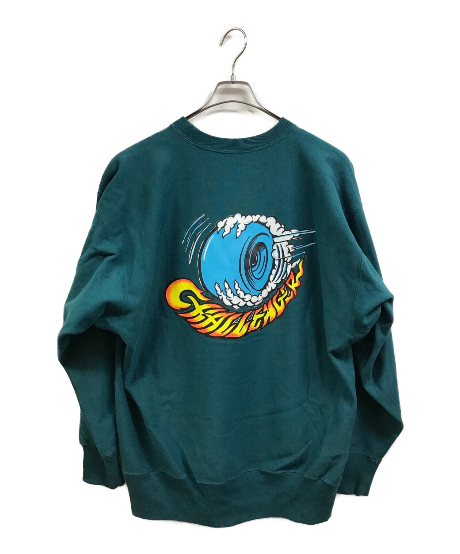 CHALLENGER (チャレンジャー) WHEELS C/N SWEAT グリーン サイズ:XL