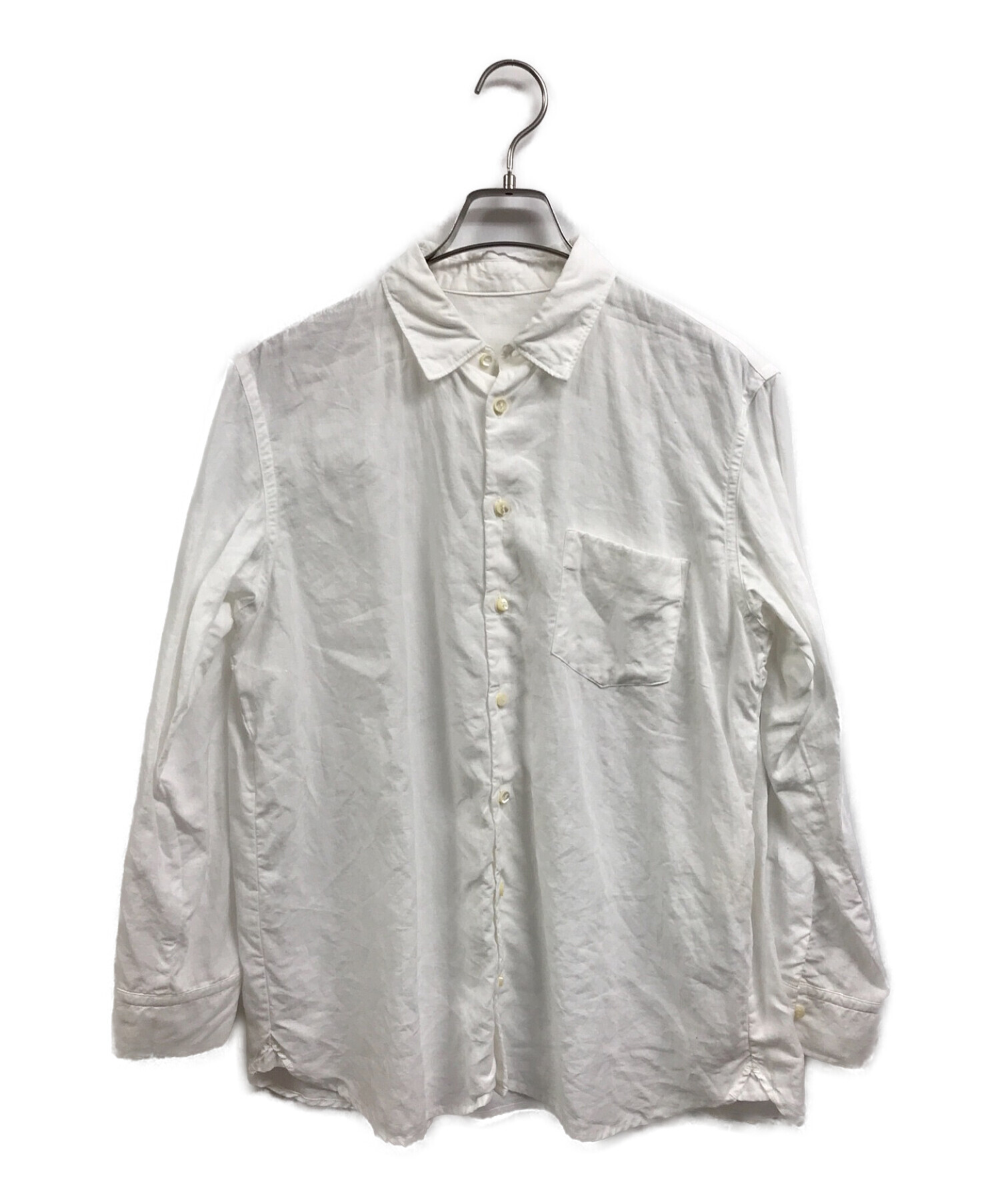 nest Robe (ネストローブ) リネンハイカウントレギュラーシャツ ホワイト サイズ:FREE