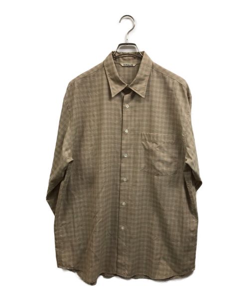 中古・古着通販】AURALEE (オーラリー) SUPER LIGHT WOOL CHECK SHIRTS