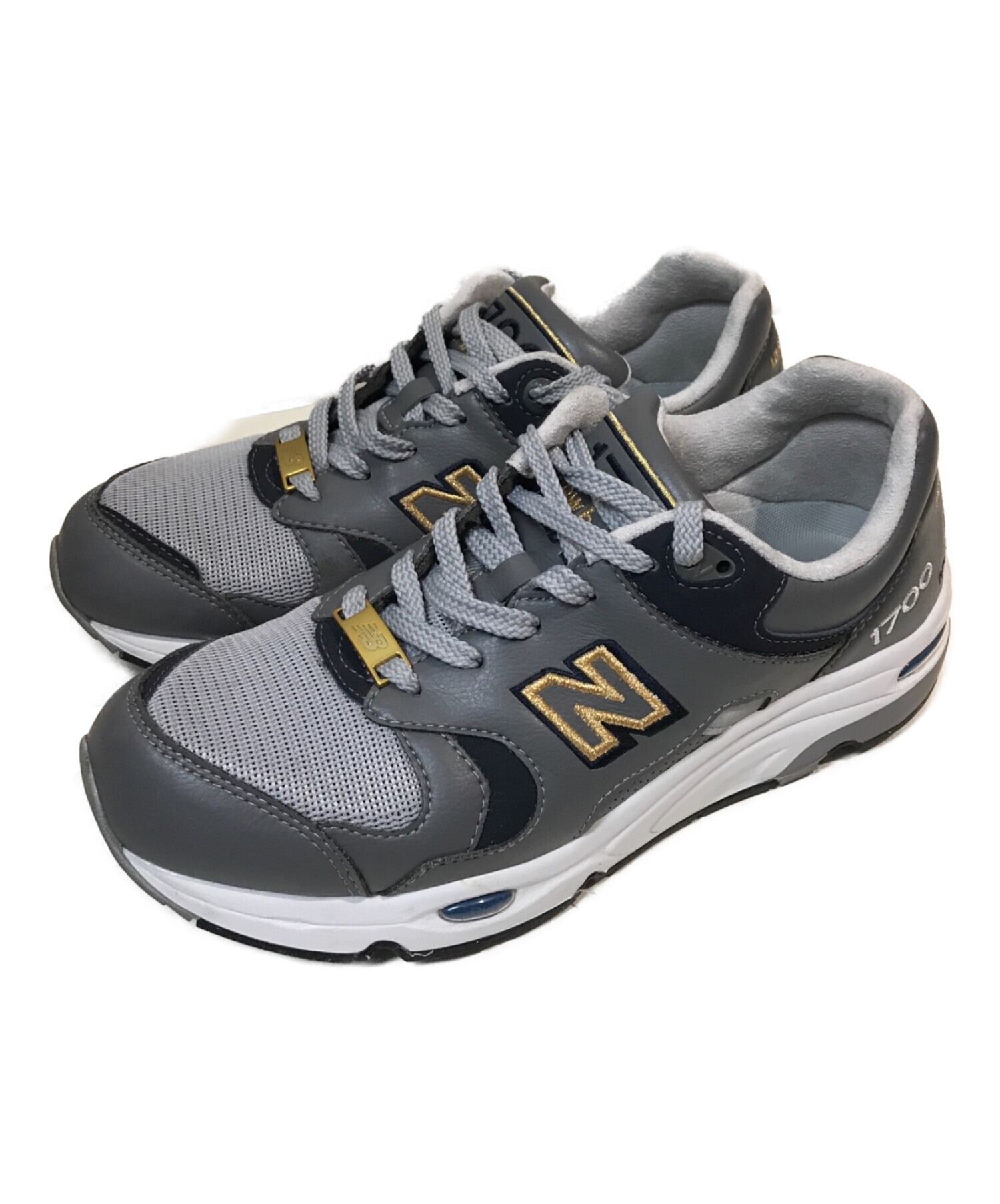 NEW BALANCE (ニューバランス) ローカットスニーカー グレー サイズ:26.5