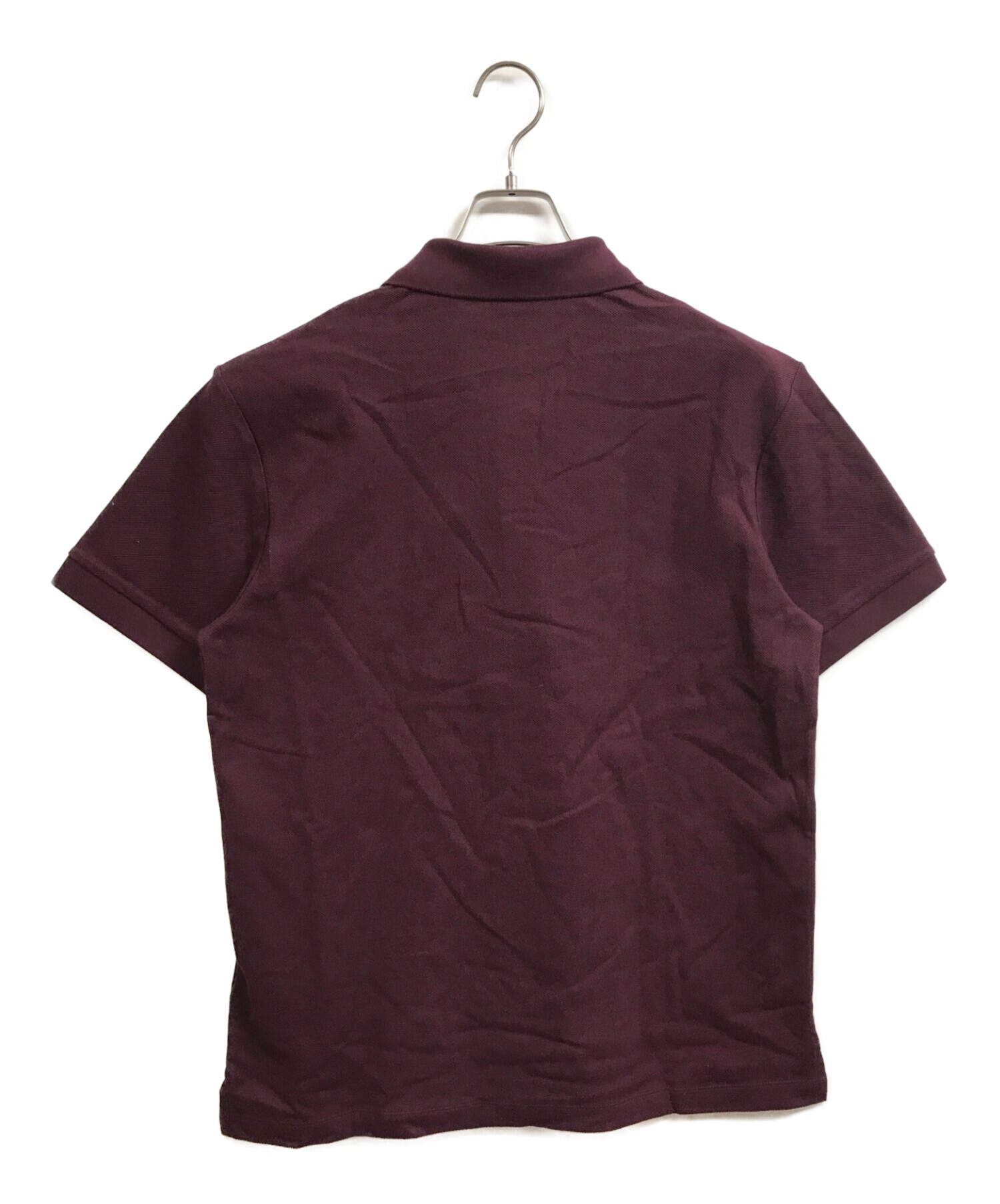 BURBERRY (バーバリー) ワンポイントポロシャツ バーガンディー サイズ:Ｌ 未使用品