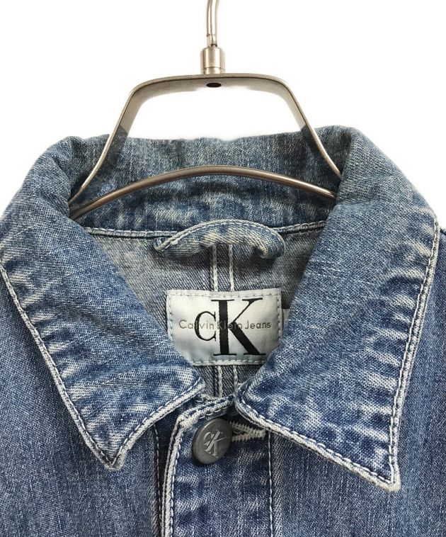 ck Calvin Klein (シーケーカルバンクライン) デニムカバーオール インディゴ サイズ:Ｓ