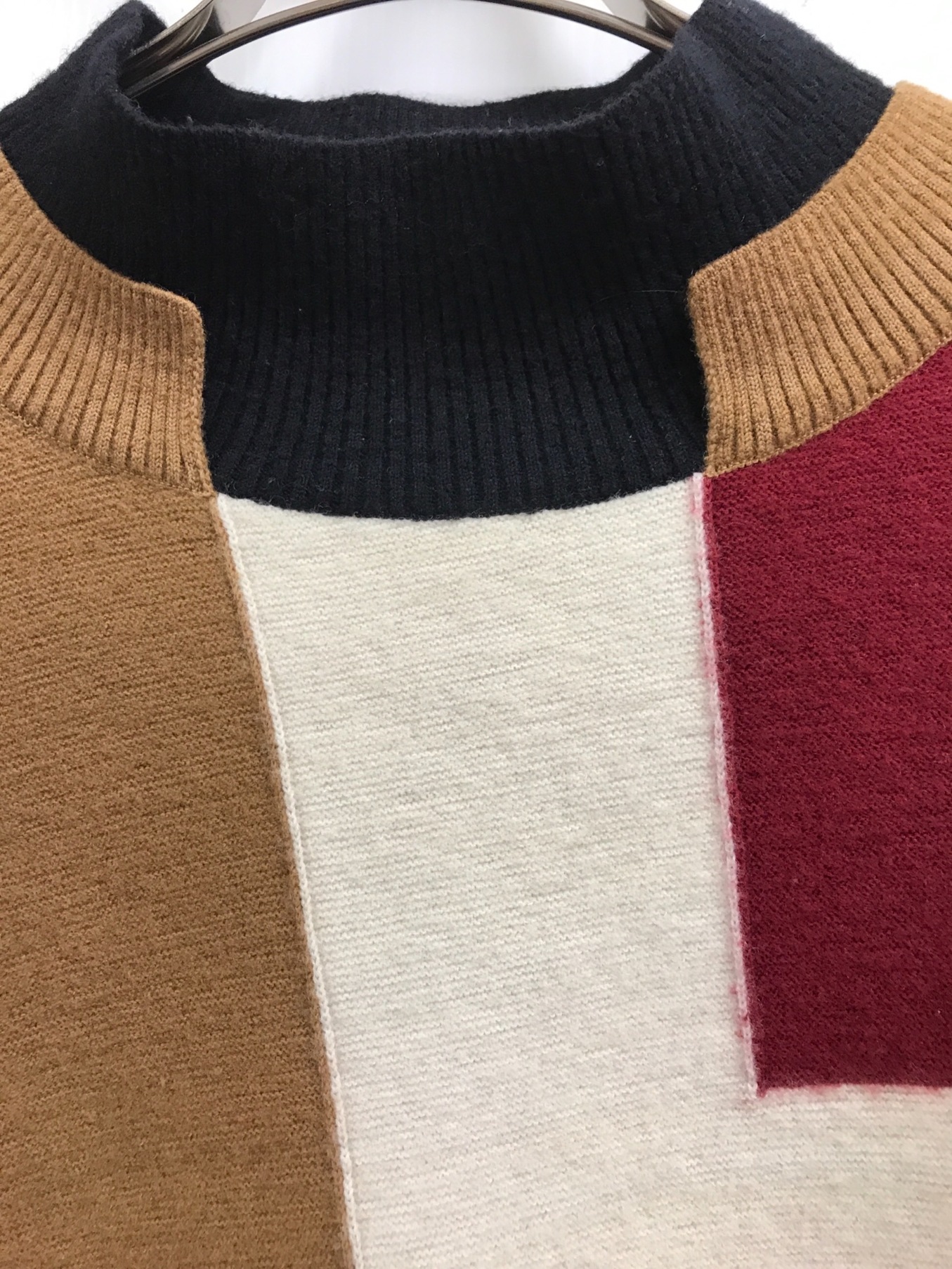 中古・古着通販】CULLNI (クルニ) EX.COLOR BLOCK TURTLE KNIT マルチ