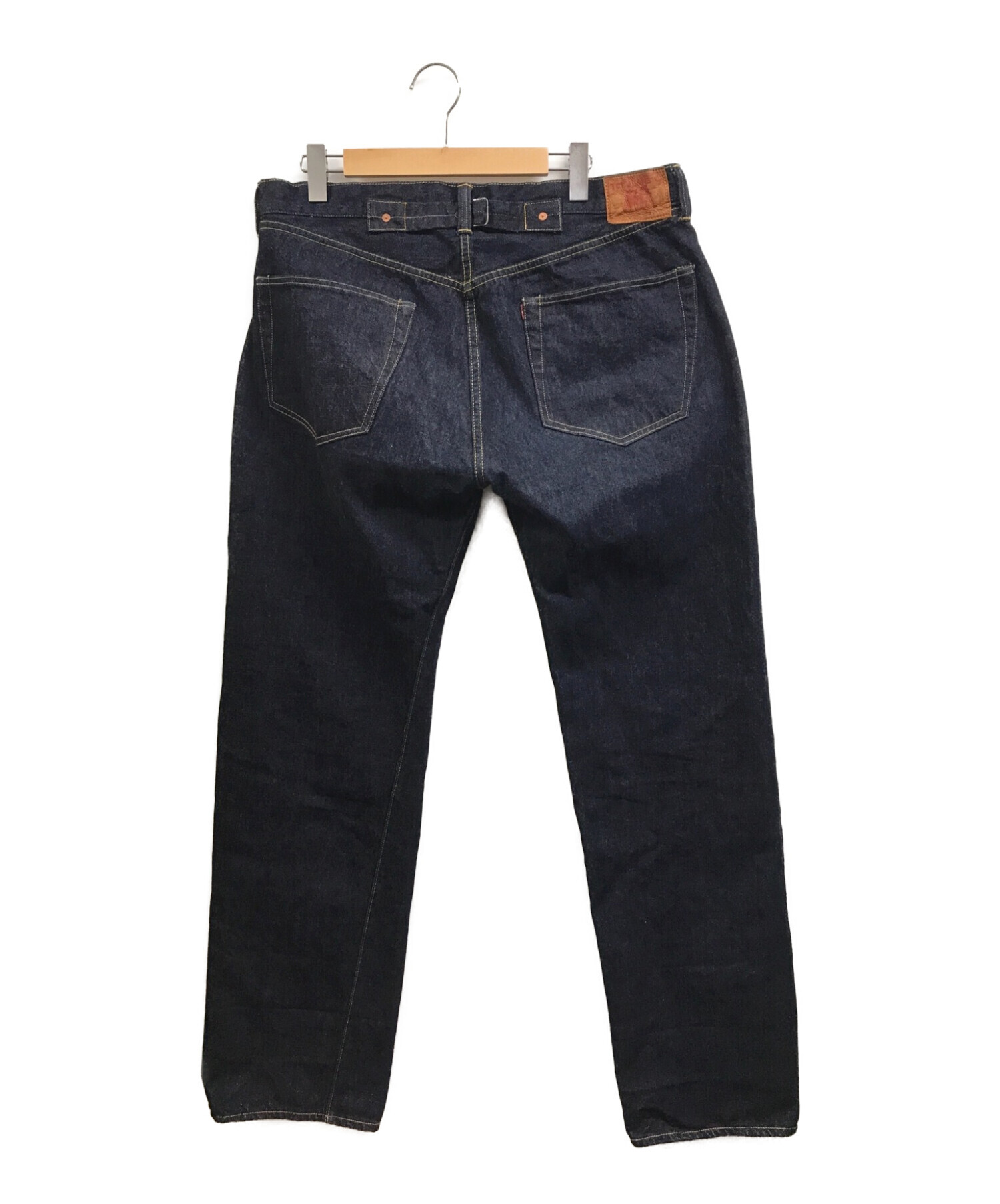 TCB jeans (ティーシービー ジーンズ) シンチバック付きセルビッチデニムパンツ インディゴ サイズ:W40