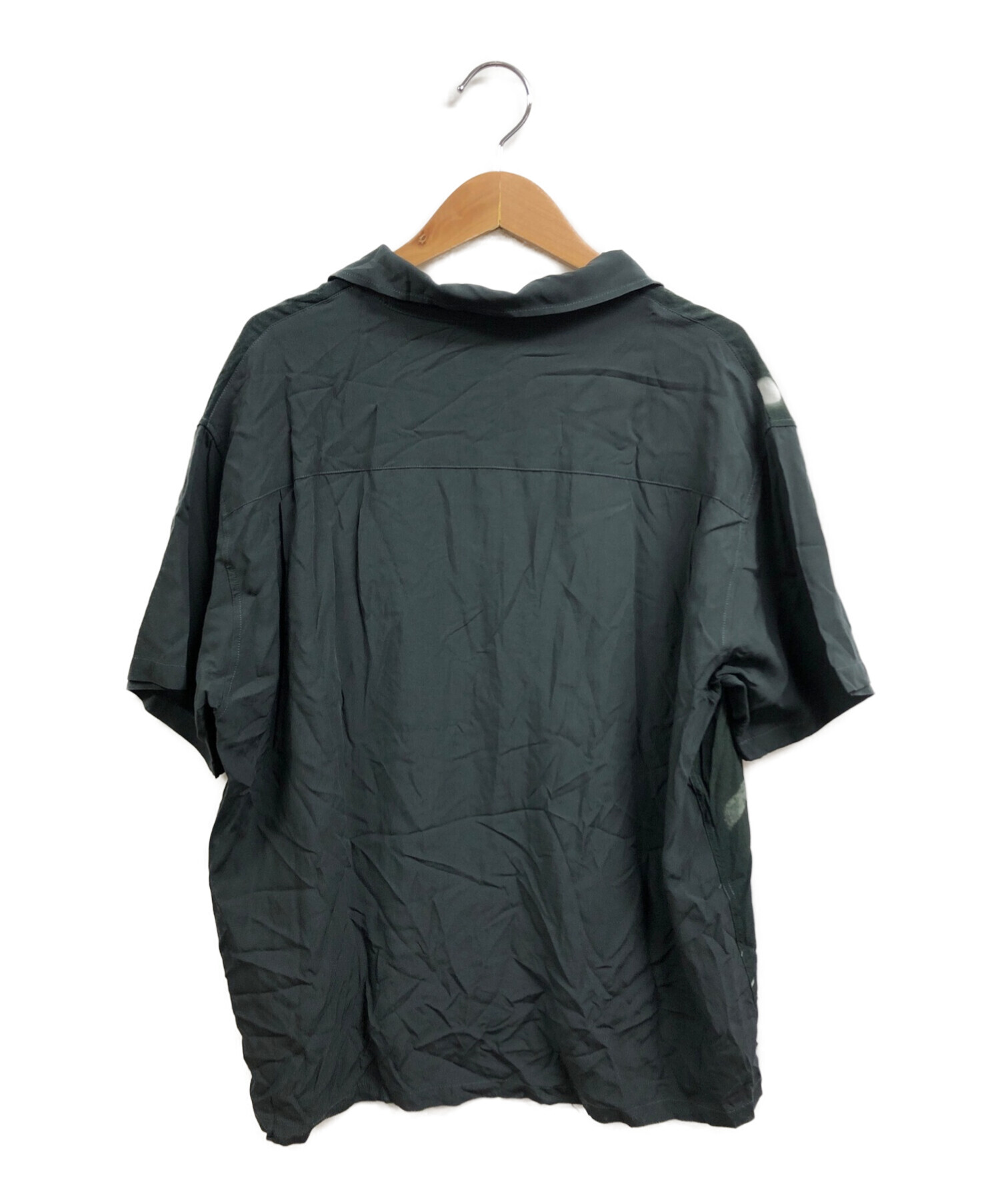 stussy (ステューシー) BOB MARLEY OPEN COLLAR SHIRT ブラック サイズ:M