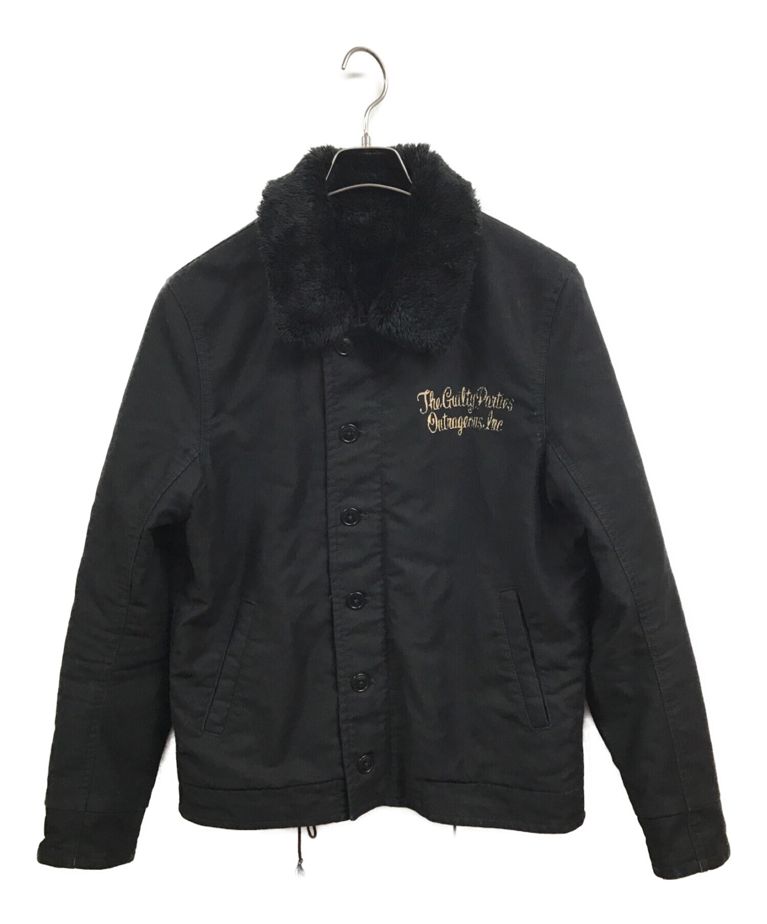WACKO MARIA (ワコマリア) 裏ボアデッキジャケット ブラック サイズ:M