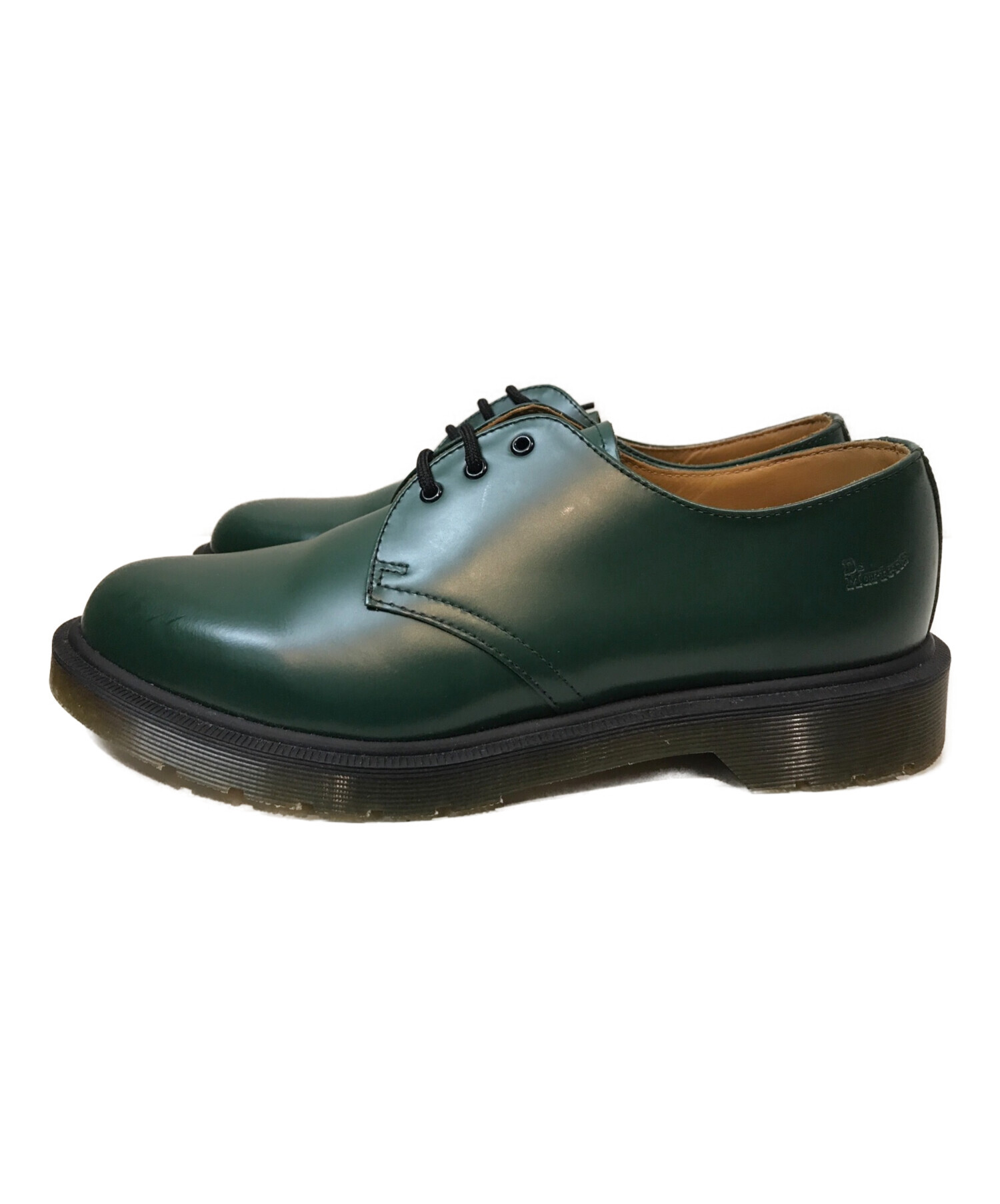 Dr.Martens (ドクターマーチン) 3ホールレザーシューズ グリーン サイズ:US9