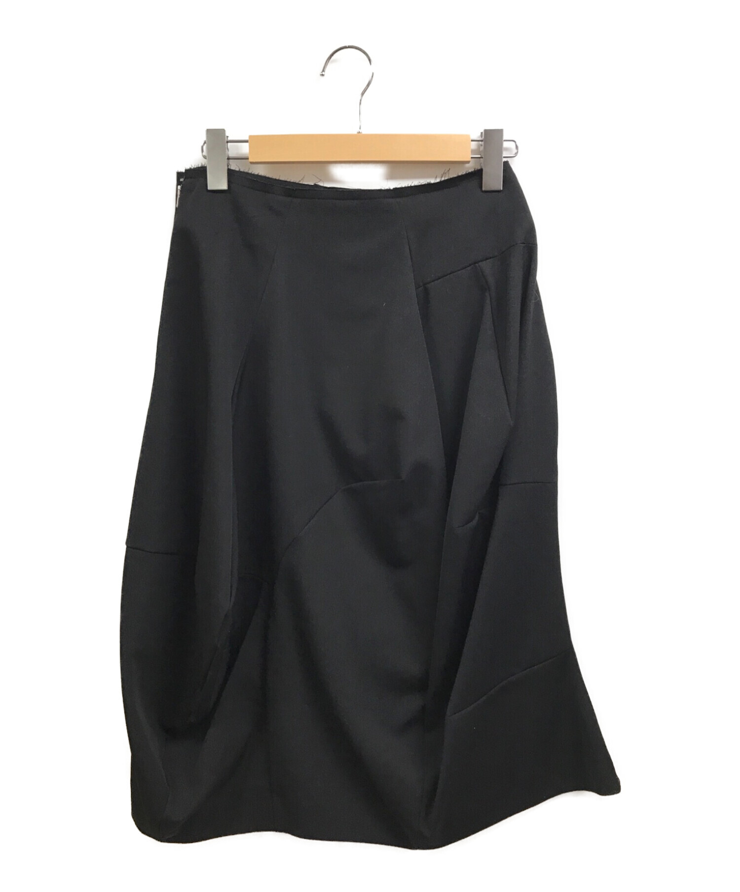 COMME des GARCONS (コムデギャルソン) 立体変形アシンメトリースカート ブラック サイズ:S
