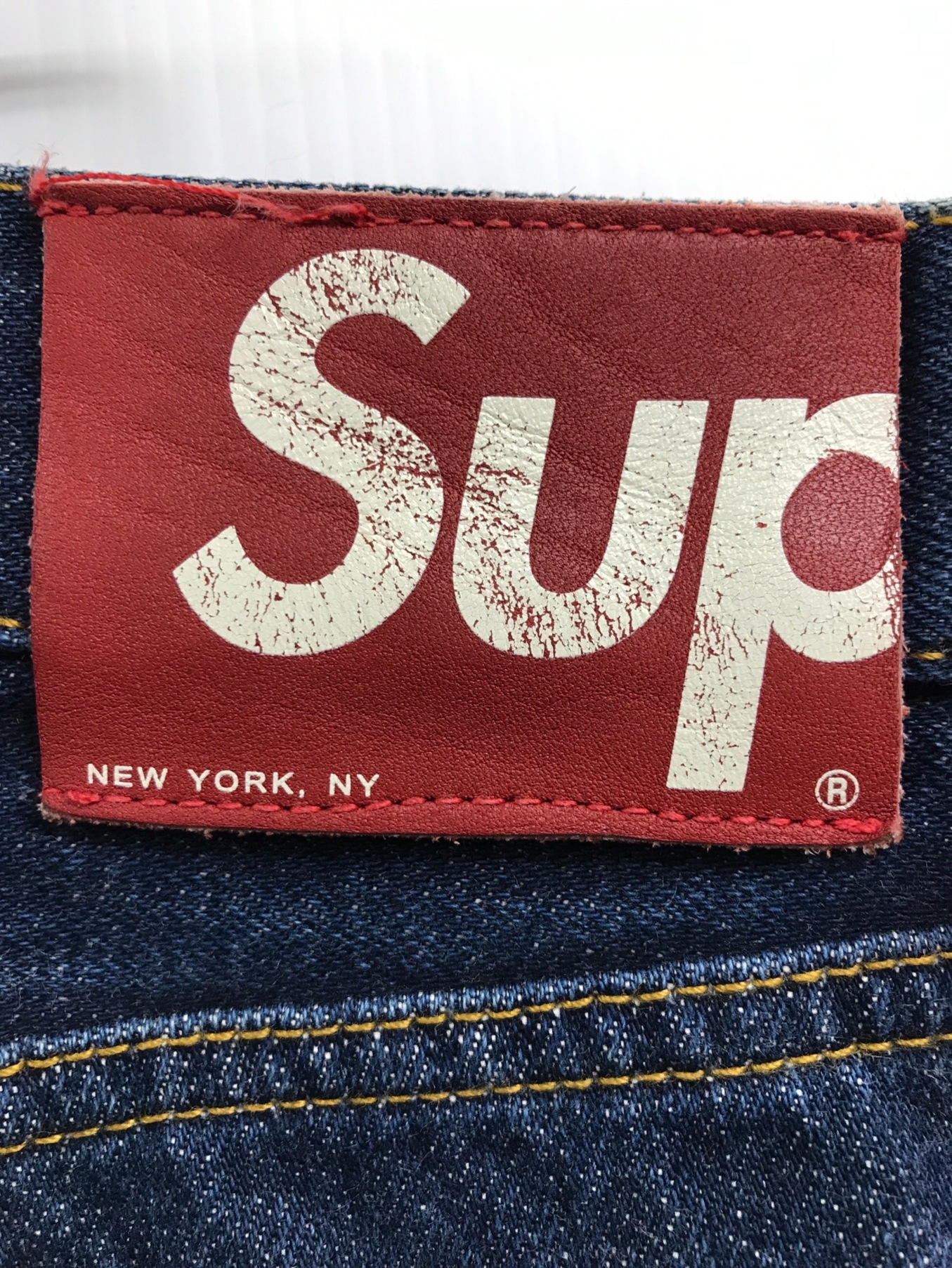 Supreme (シュプリーム) セルビッチデニムパンツ インディゴ サイズ:34