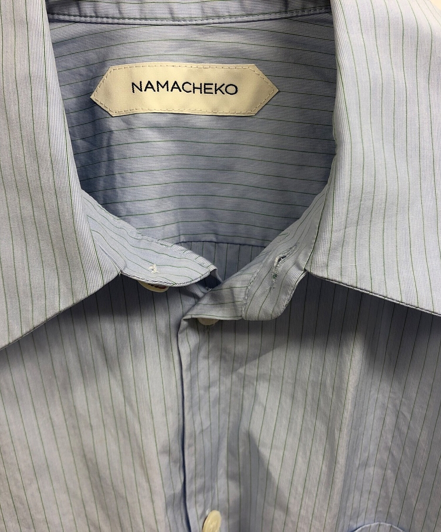 中古・古着通販】NAMACHEKO (ナマチェコ) Fighter Jet shirt ブルー