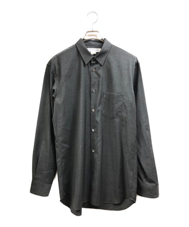 中古・古着通販】COMME des GARCONS SHIRT (コムデギャルソンシャツ) FOREVERウールシャツ グレー  サイズ:L｜ブランド・古着通販 トレファク公式【TREFAC FASHION】スマホサイト