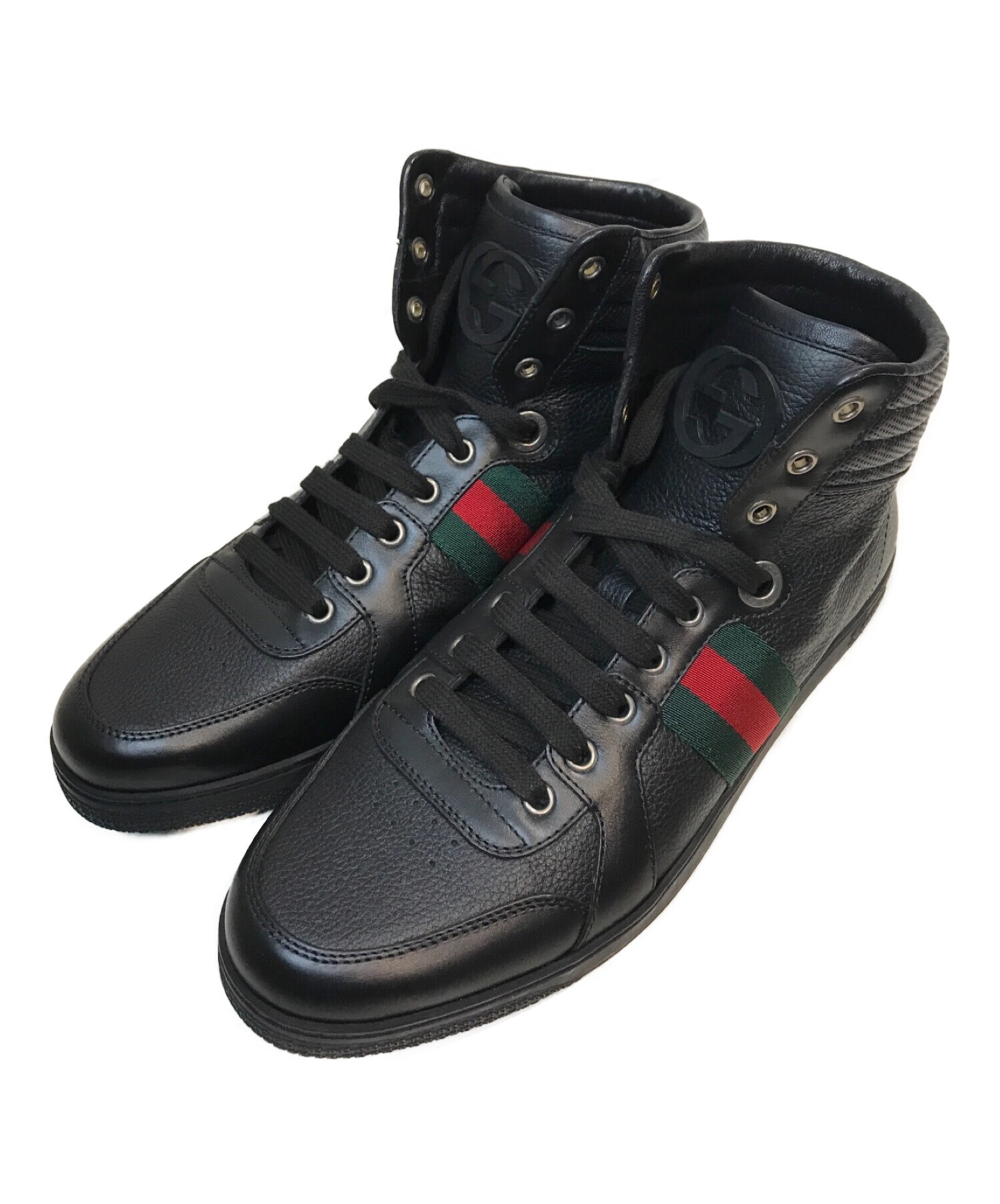 中古・古着通販】GUCCI (グッチ) GGレザーハイカットスニーカー