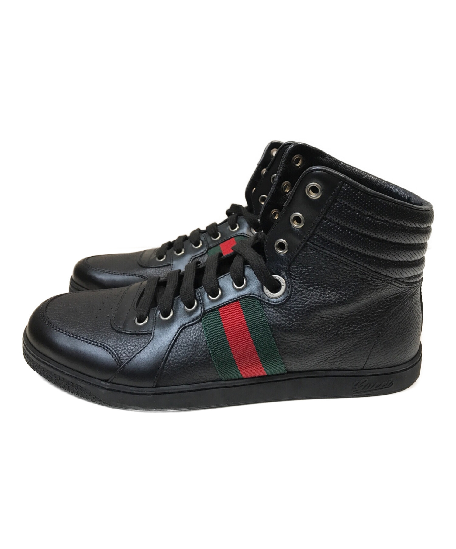 中古・古着通販】GUCCI (グッチ) GGレザーハイカットスニーカー