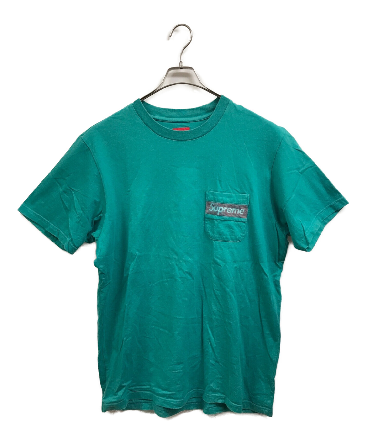 SUPREME (シュプリーム) ポケットTシャツ グリーン サイズ:L