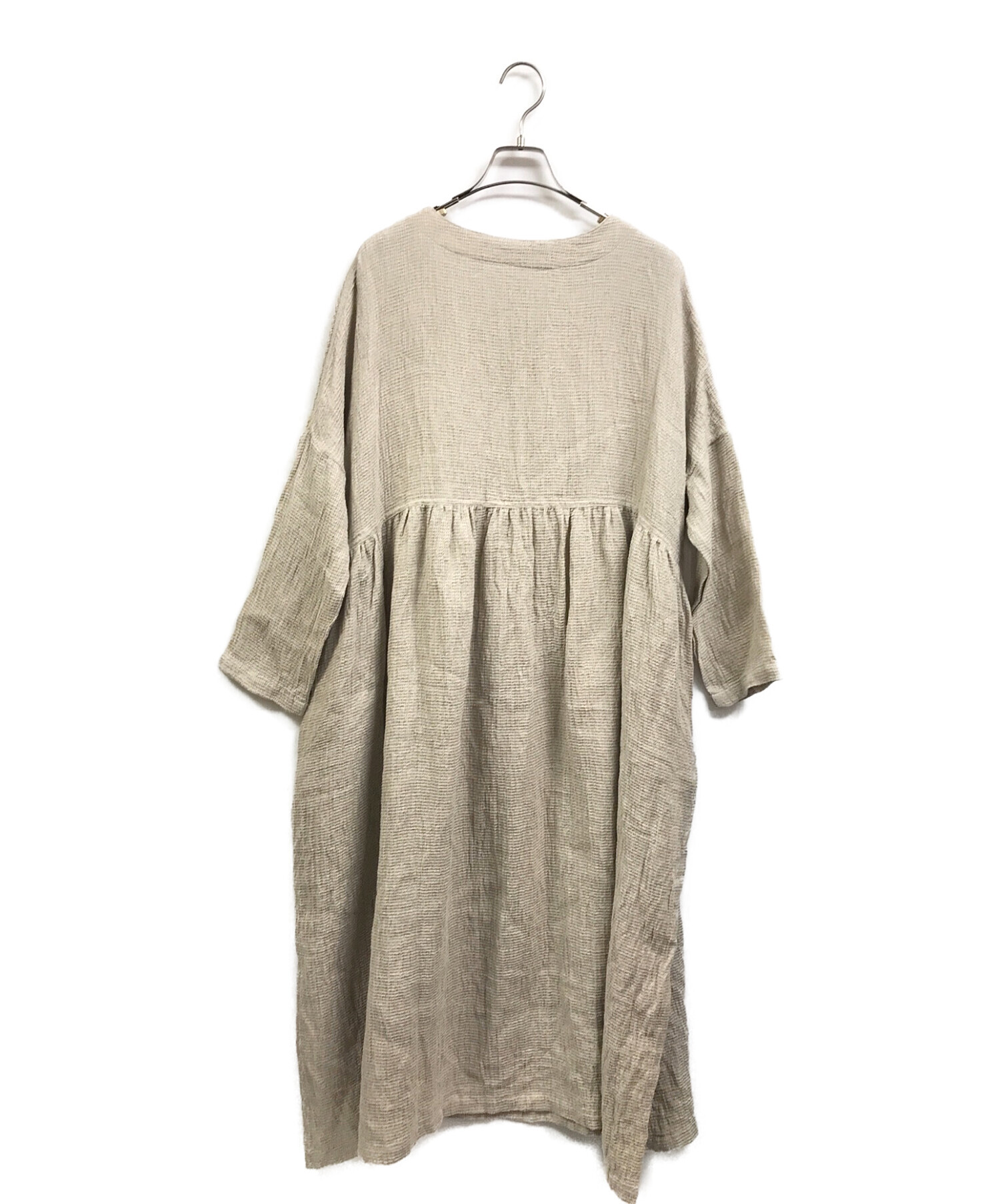 iCHi Antiquites(イチアンティークス)LINEN DOT DRESSリネンドット