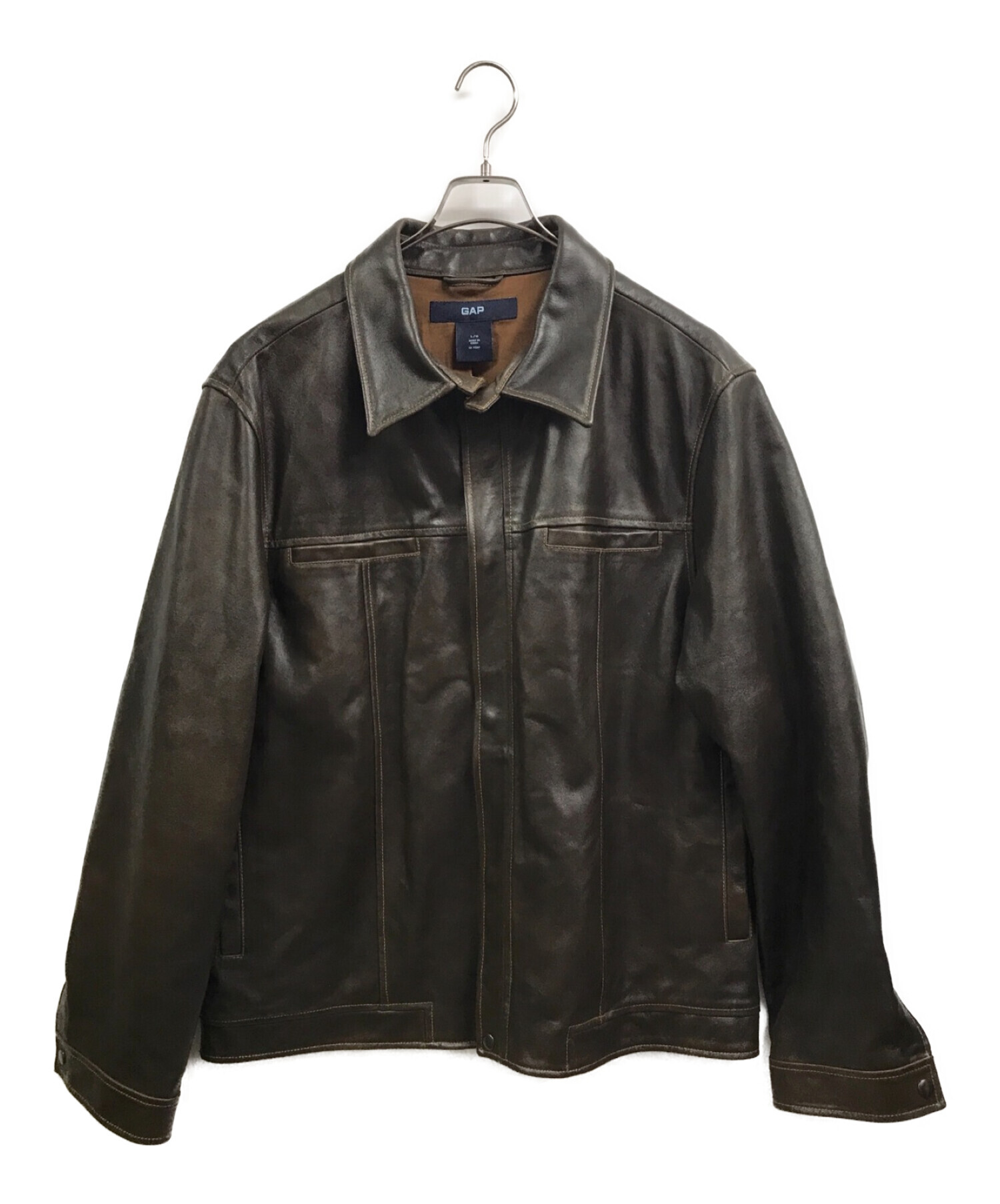 00s OLD GAP leather jacket レザージャケットY2K - ジャケット・アウター