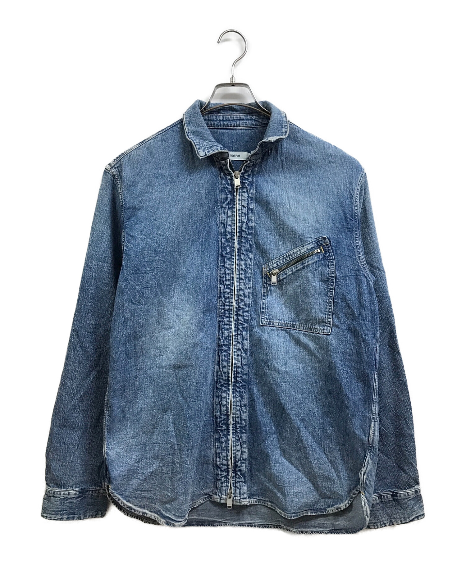 nonnative (ノンネイティブ) RANCHER FULL ZIP L/S SHIRT インディゴ サイズ:3