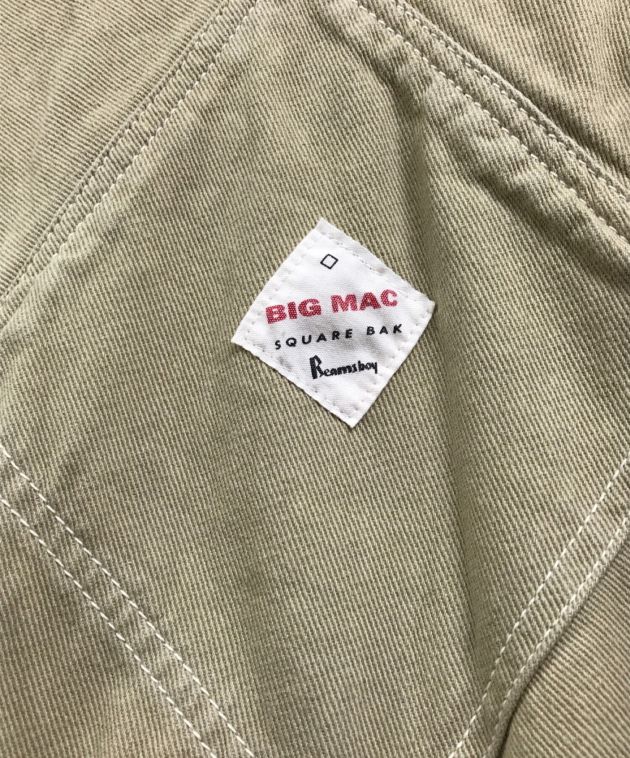 big mac (ビッグマック) BEAMS BOY (ビームスボーイ) 別注オーバーダイオーバーオール ベージュ サイズ:Free