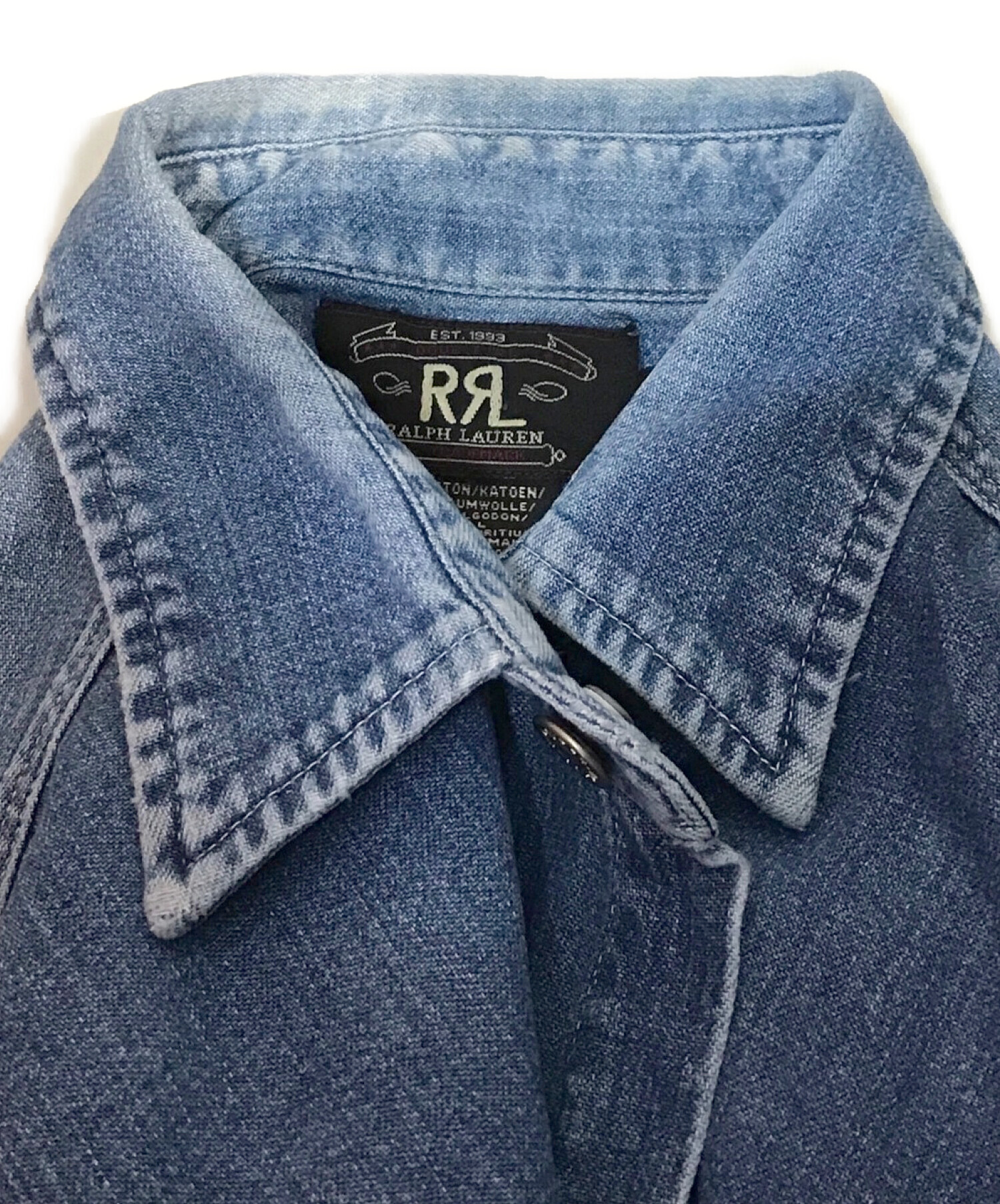 中古・古着通販】RRL (ダブルアールエル) デニムシャツ インディゴ