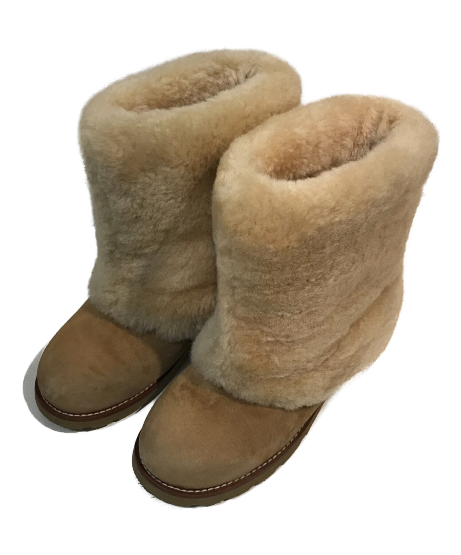 中古・古着通販】UGG (アグ) メイリンブーツ ベージュ サイズ: 23cm